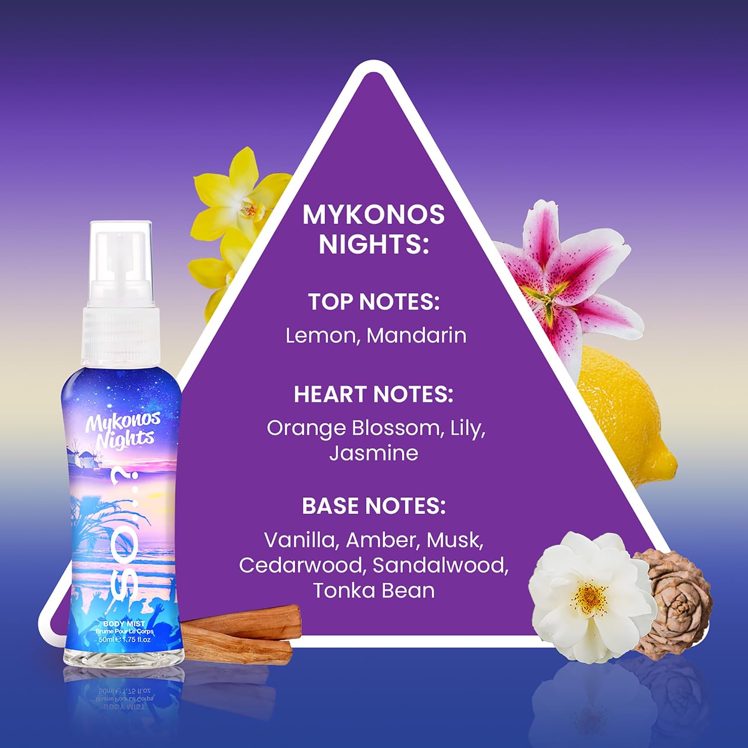 So...? Escapes Body Mist Set - Perfumes for Women - Everyday Body Spray for Women - Vegan, Cruelty Free Fragrances - Travel Size Gift Set - 4 pcs - Image 6