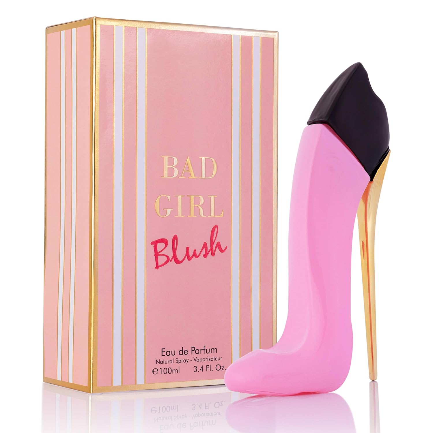 URBAN COLLECTION Bad Girl Blush for Women – Eau De Parfum 3.4 fl oz – Vegan, Cruelty-Free & Paraben-Free – Sweet Citrus Bergamot with Hints of Almond – Warm Vanilla & Peony – Elegant 100ml Bottle