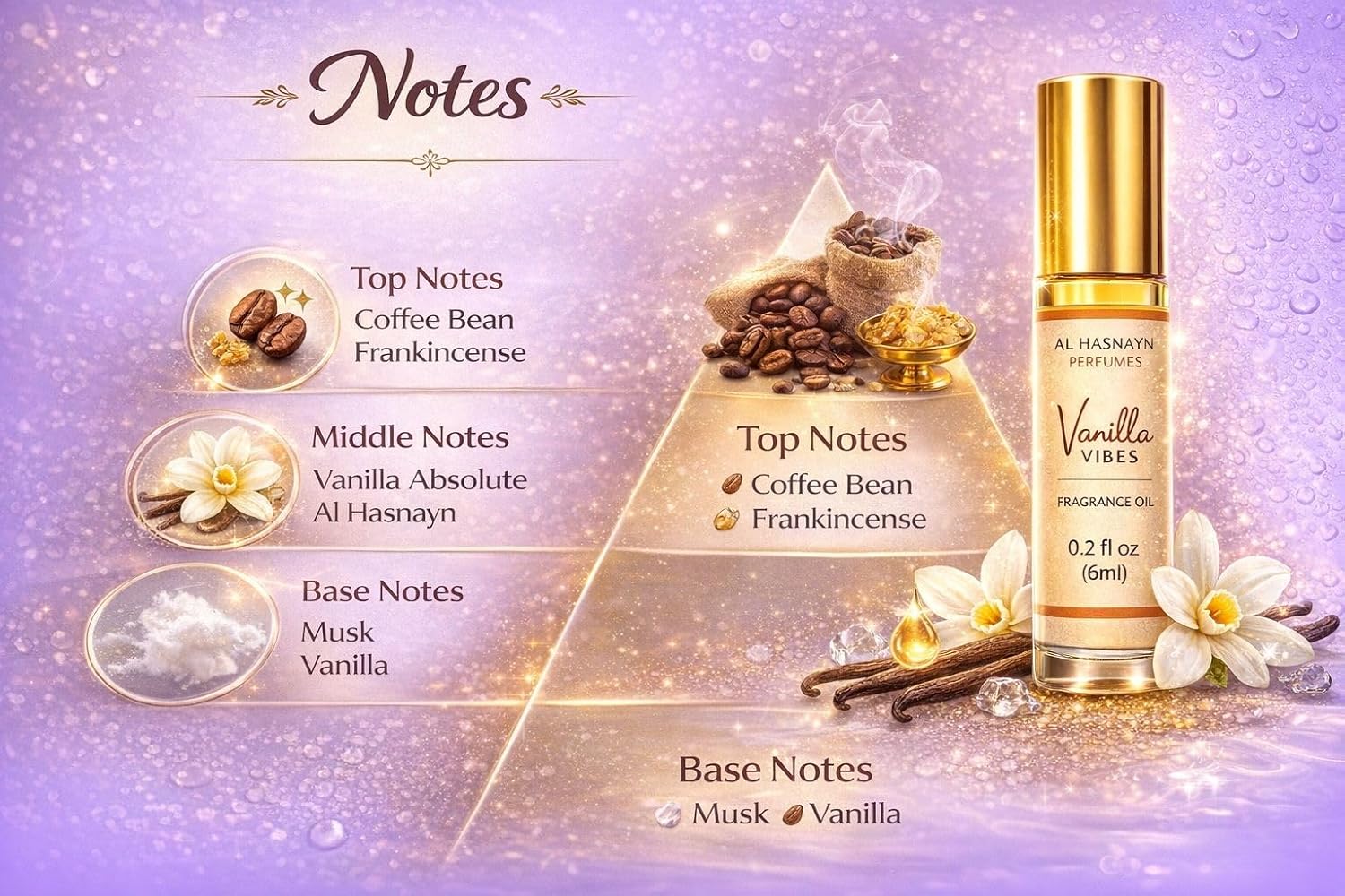 AL HASNAYN Vanilla vibes Fragrance Oil Roll-On Perfume 6ML 0.20 fl oz |Rollerball perfume |Alcohol free| Long Lasting | Gifts for men women| - Image 5