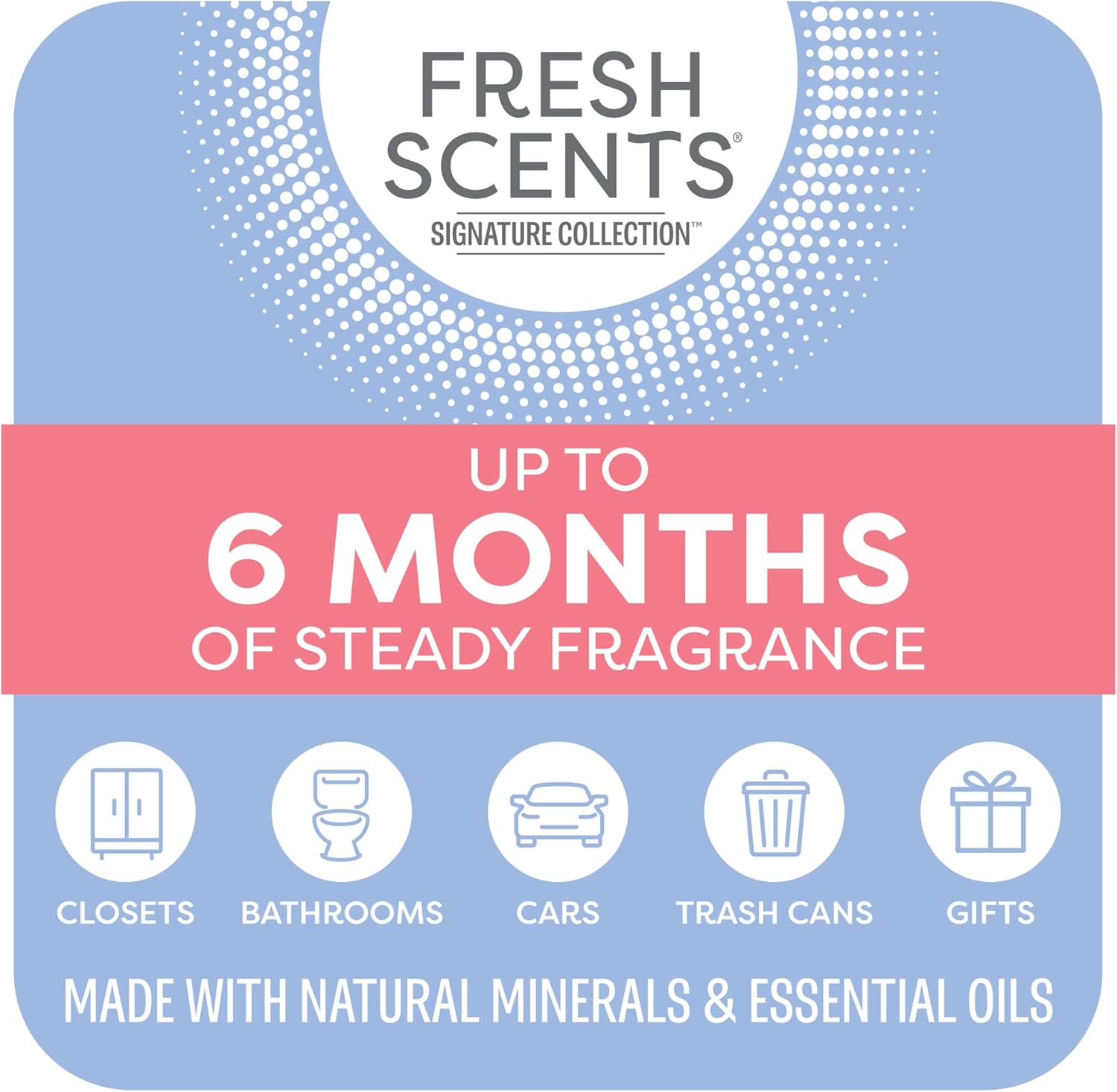 Fresh Scents Scented Sachets | Seaspray | Home Fragrance | Long Lasting (Up to 6 Months) | Air Freshener for Closets, Drawers, & Cars | 6 Pack - Image 3