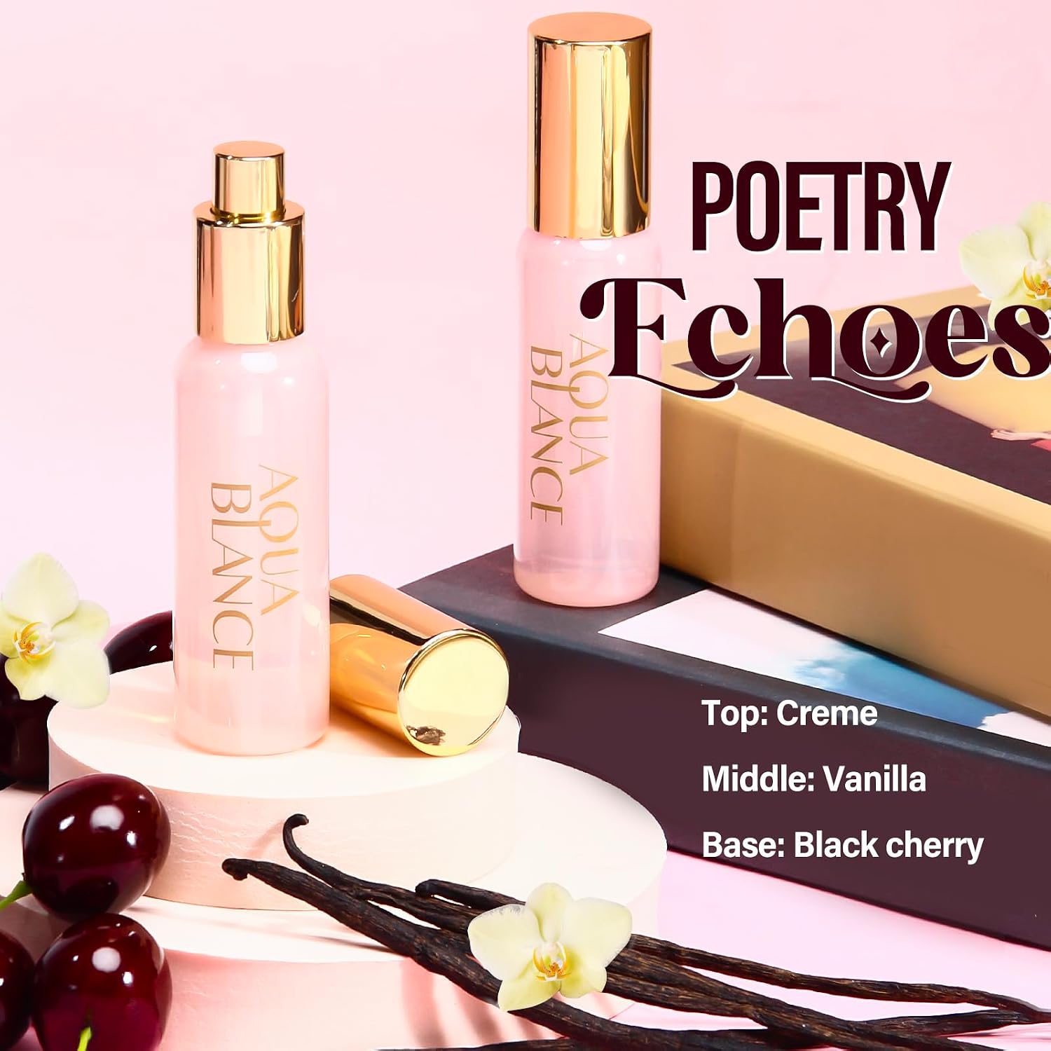AQUA BLANCE Body Spray for Women, Body Fragrance Mist Gift Set, 3-Pack, Each 60ml/2.1 FlOz, Travel Size Three Scents, Womens Body Spray - Image 4