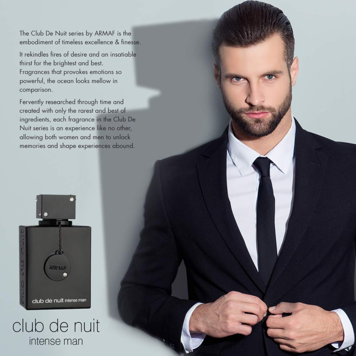 ARMAF club de nuit intense Man EDT Men New in Box, Black , 3.6 Fl Oz - Image 4