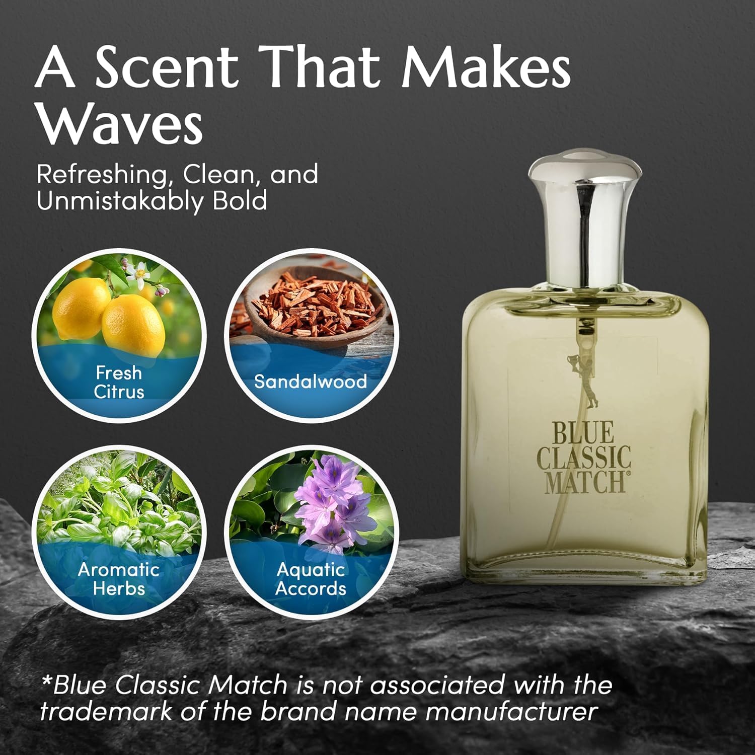 PB ParfumsBelcam CM Deep Blue Eau de Toilette Spray for Men – Fresh Aquatic Citrus Cologne with Bergamot, Marine Notes & Musk – Clean Masculine Scent, Affordable Everyday Cologne, 2.5 Fl Oz - Image 4