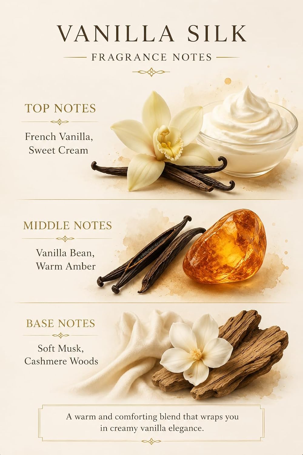Affinati Vanilla Silk Perfume for Women – 3.4 oz (100 ml) Extrait de Parfum Spray – Long Lasting Women's Fragrance – Luxury Perfume for Everyday Wear, Date Night & Special Occasions - Image 2