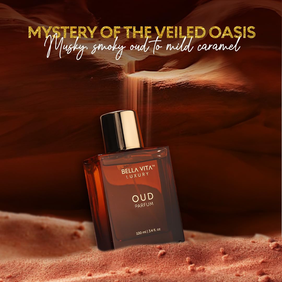 Bellavita Luxury OUD Eau de Parfum | 100 ml (3.4 fl.oz.) | Perfume for Men and Women | Woody, Caramel, Floral Oud, and Musk Notes | Long Lasting Unisex Fragrance - Image 2