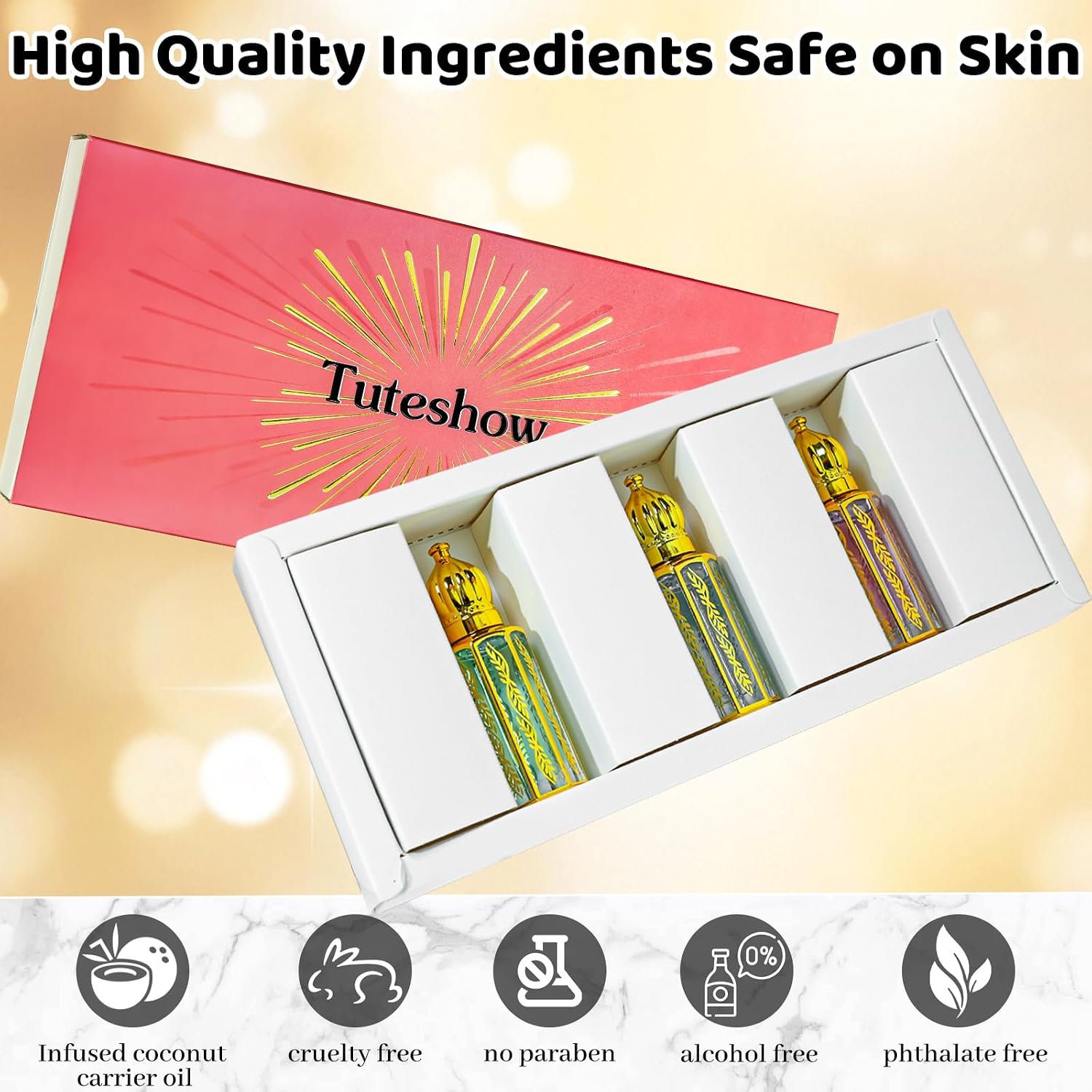 Arabic Perfume for Women, Floral & Fruity Arab Perfume Oil Roll On, Long Lasting Charming Fragrance, 0.4 fl. oz - Image 7
