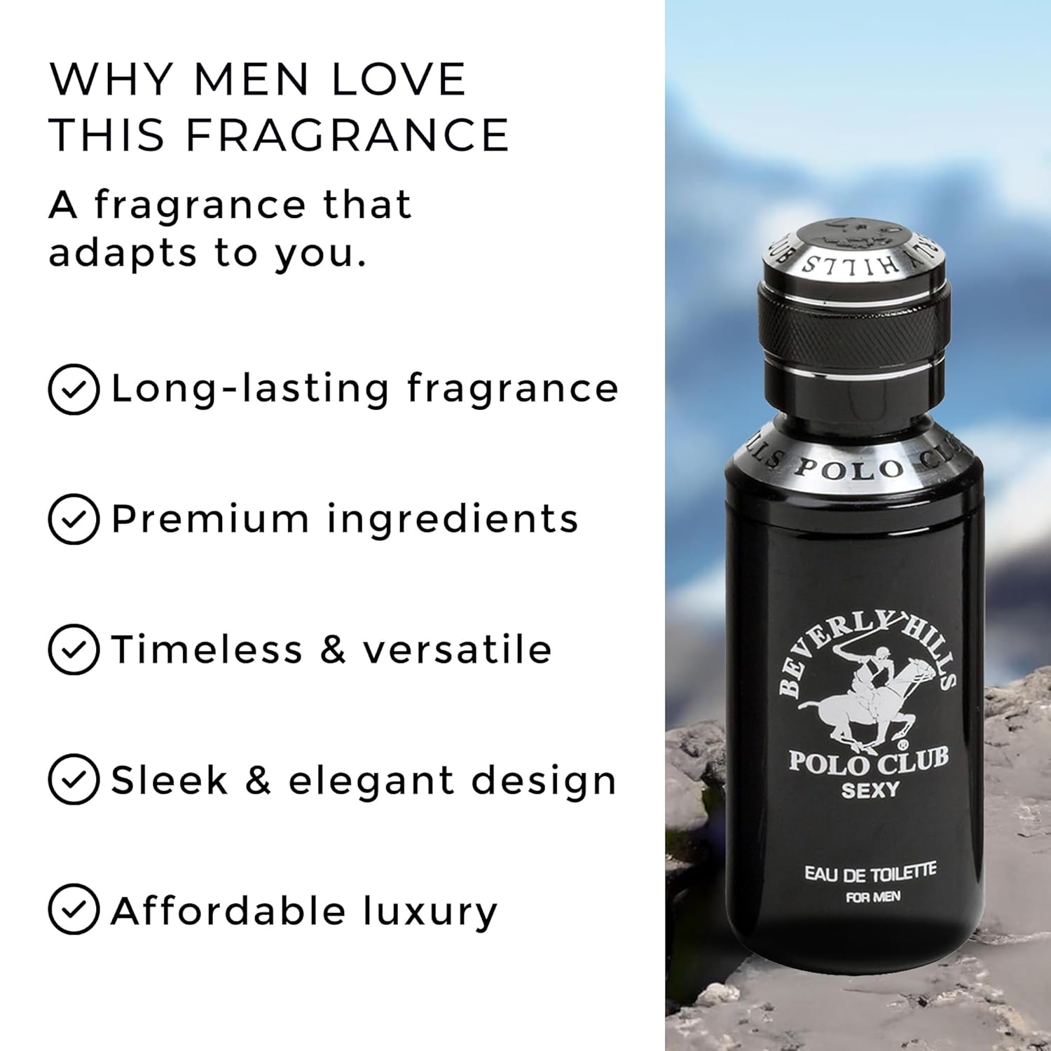 Beverly Hills Polo Club SEXY - Oriental, Woody Cologne for Men - Timeless, Fresh & Masculine Fragrance Scent - Eau De Toilette Spray 3.40fl.oz / 100ml - Image 4