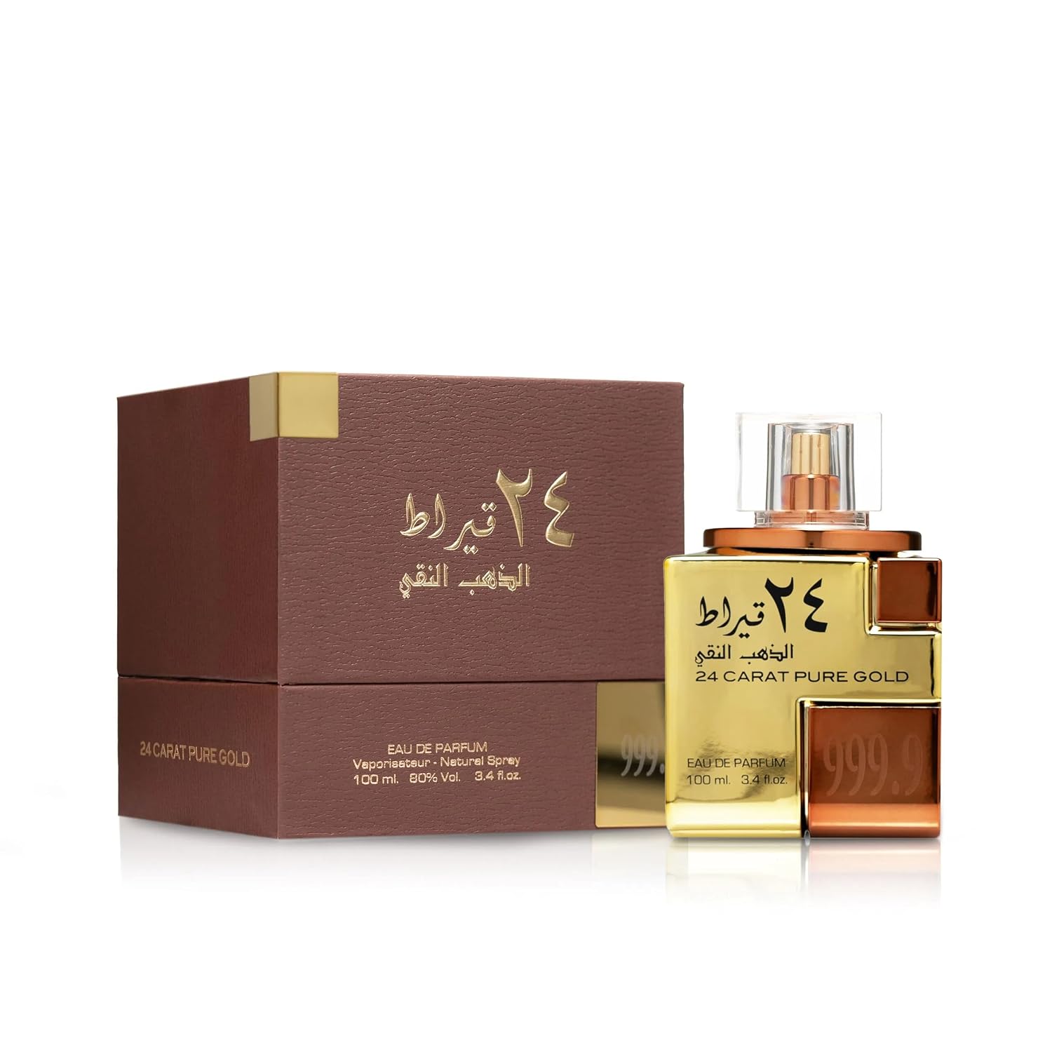 Lattafa 24 Carat Pure Gold Eau De Parfum Spray for Unisex 3.4 Ounce - Image 2
