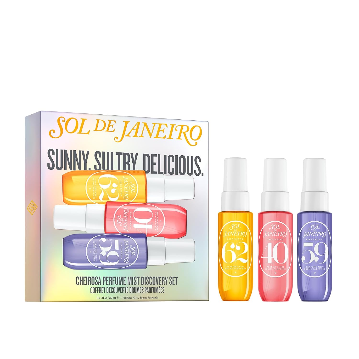 Sol de Janeiro Cheirosa Perfume Mist Discovery Set | Includes Cheirosa 62, 40, and 59 | 3 x 1 fl oz. Beauty Minis - Image 2