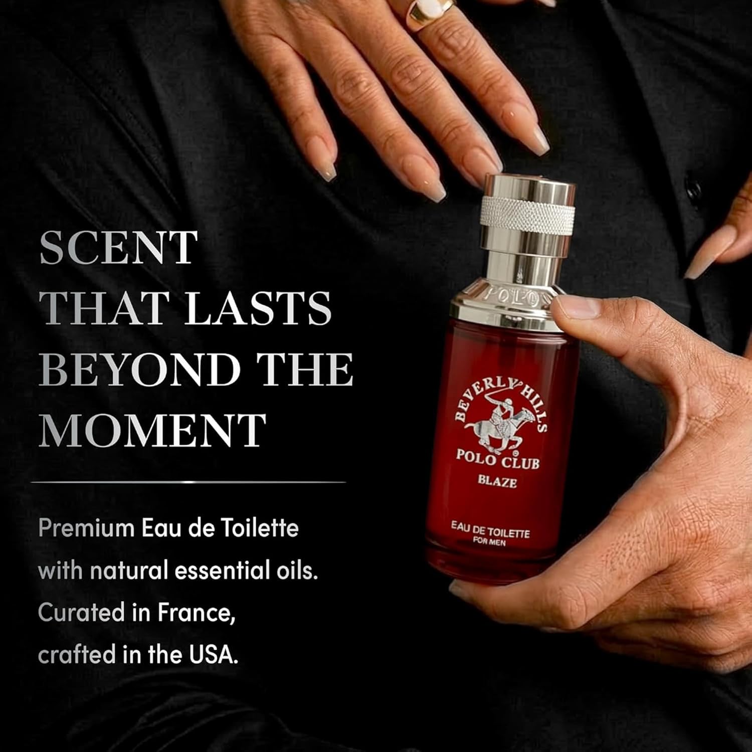 Beverly Hills Polo Club Men's Fragrance Collection - 4 Premium Eau de Toilette Colognes (1oz Each) - Diverse, Long-Lasting Scents: Blaze, Sexy, Rogue & Sexy - Ideal Gift Set for Him - Image 3