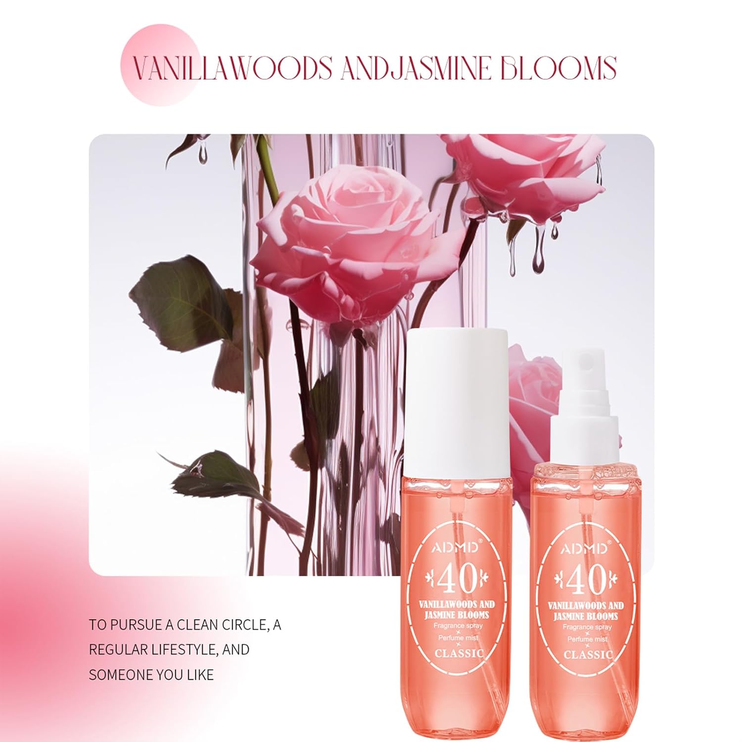 ADMD Sweet Romantic Perfume for Women, Floral Fantasy Eau de Toilette – Long-Lasting Fresh Fragrance, Giftable Travel Spray, 90ml/3.0 floz 40# - Image 5