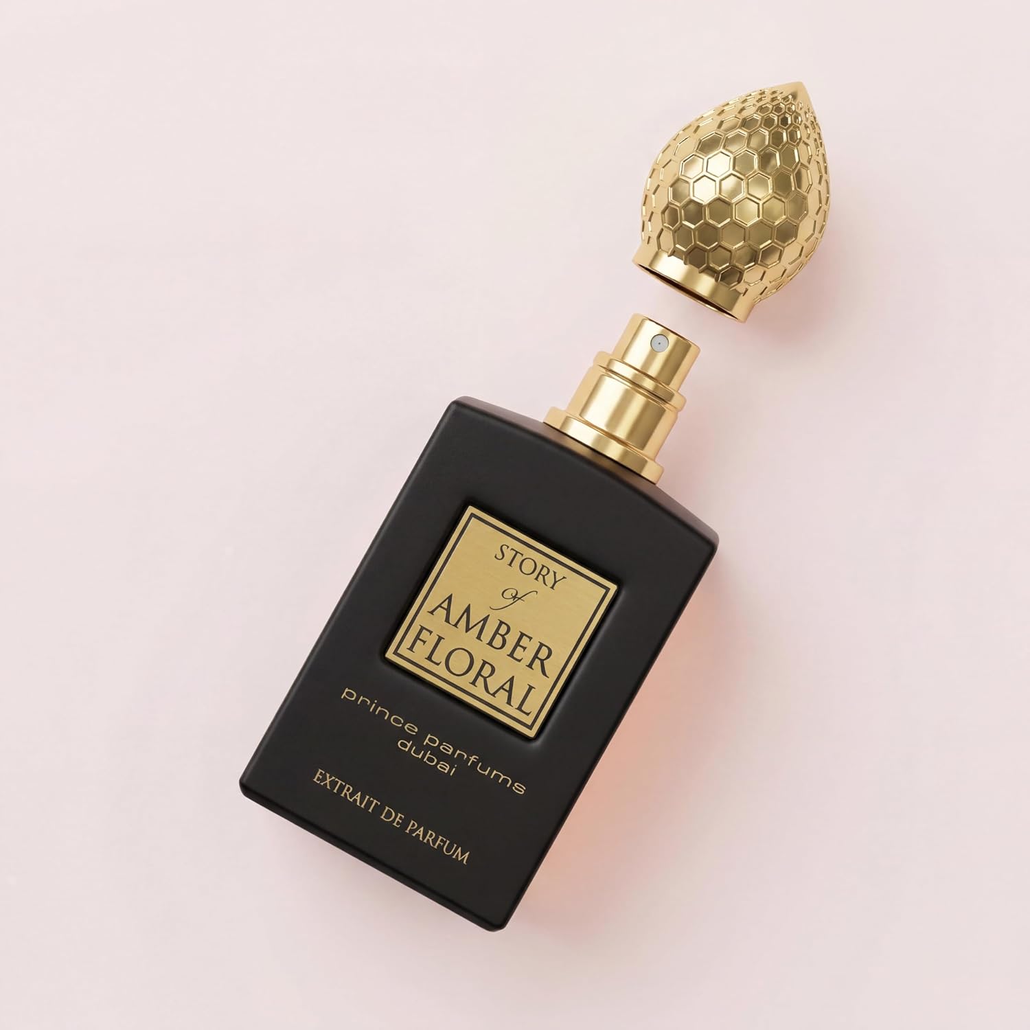 The Story of Amber Floral by Prince Parfums Dubai - 3.4 Ounces Women's Extrait de Parfum - Enchanting Essence of White Florals, Jasmine, & Bulgarian Rose - Luxurious Vanilla & Sandalwood Symphony - Image 5