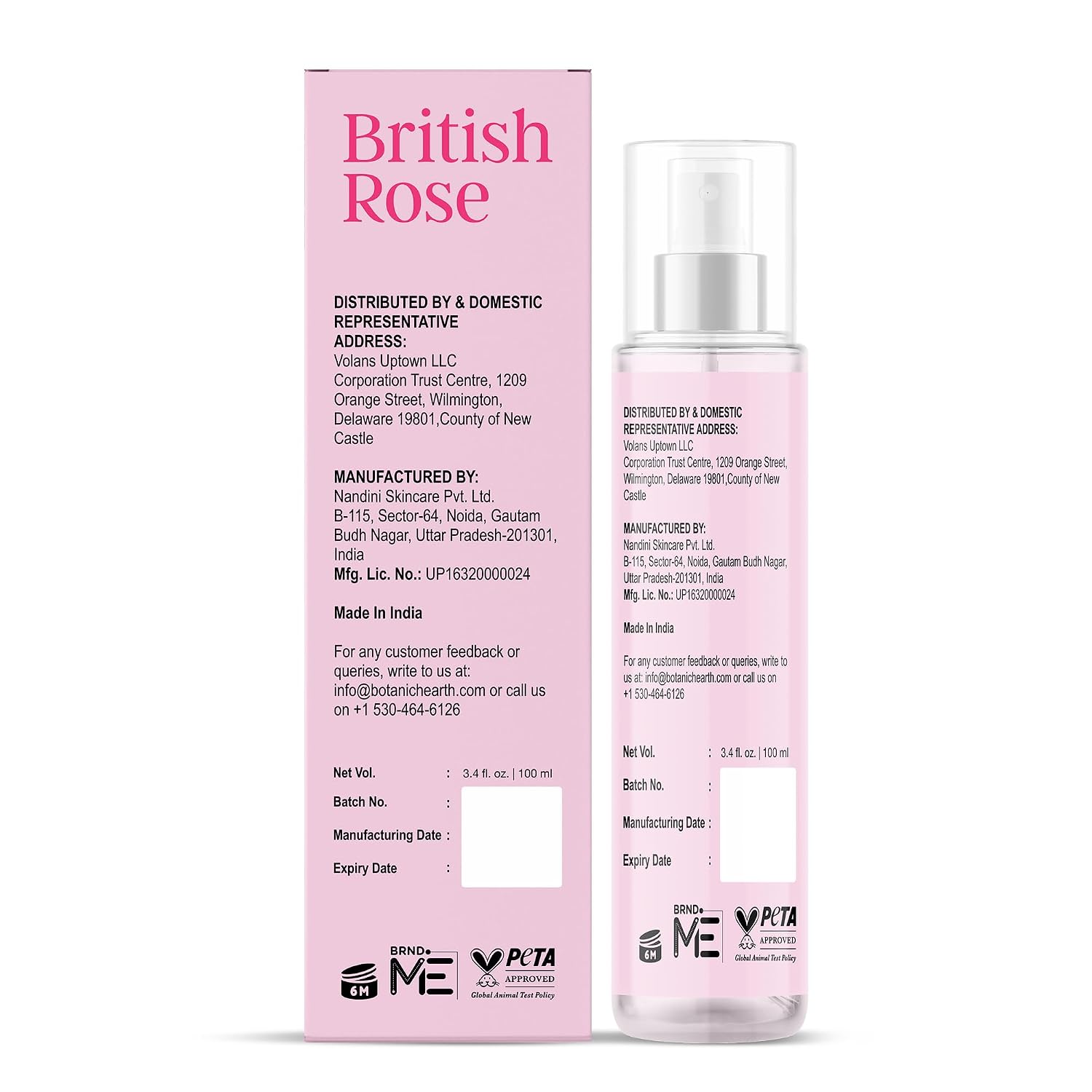 Botanic Hearth British Rose Hair Perfume & Body Mist, Long-Lasting Hair Deodorizer, Body Scent for Women & Men, Alcohol-Free Clean Fragrance Hair Spray For Everyday Wear, All Day Freshness, 3.4 Fl Oz - Image 9