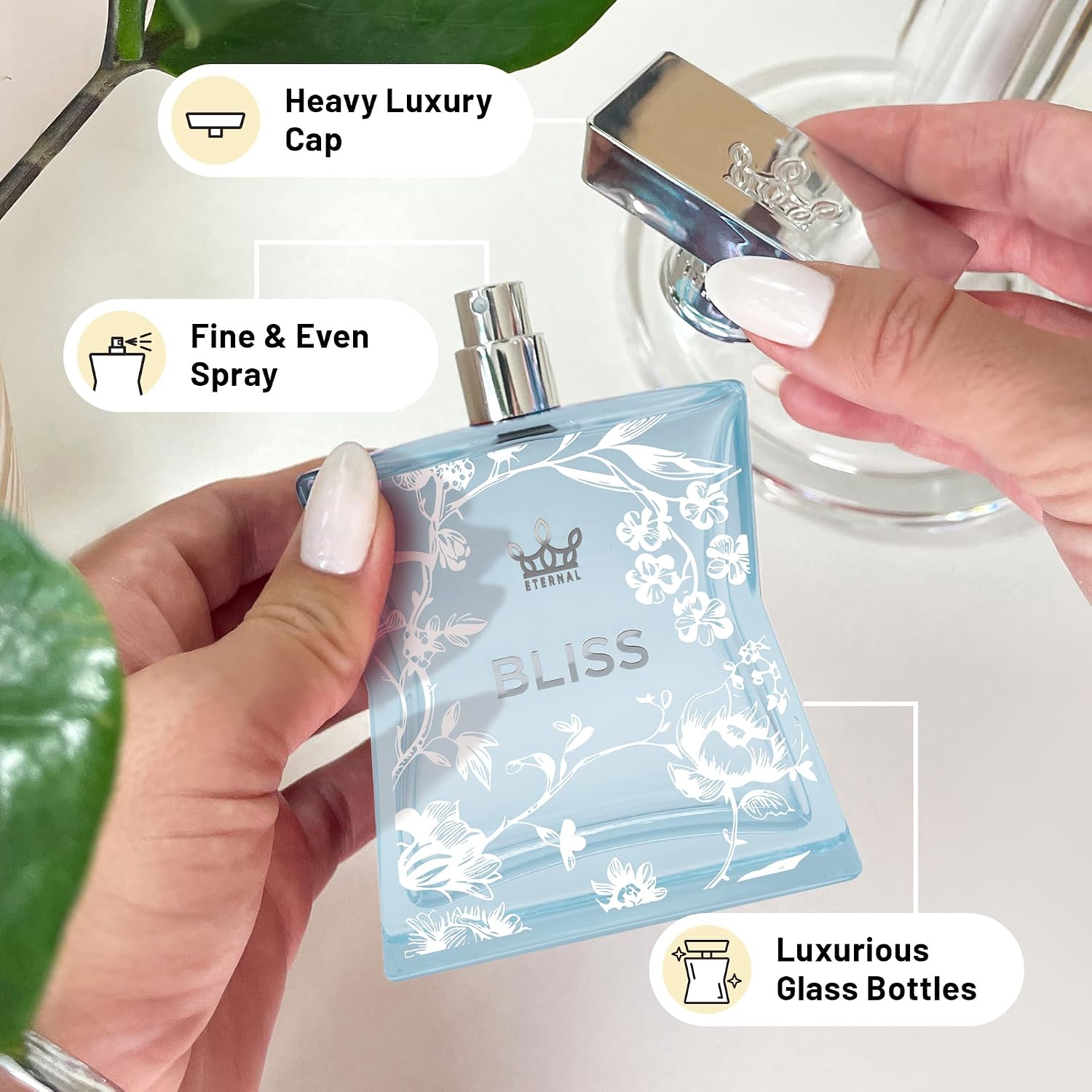 Eternal Fragrance - Eternal Bliss - Inspired by Designer Citrus Green Apple Perfume - 3.4 oz (100ml) - EDP - Vegan - Clean Ingredients - Perfume Spray for Women - 2000 sprays per bottle - Image 7
