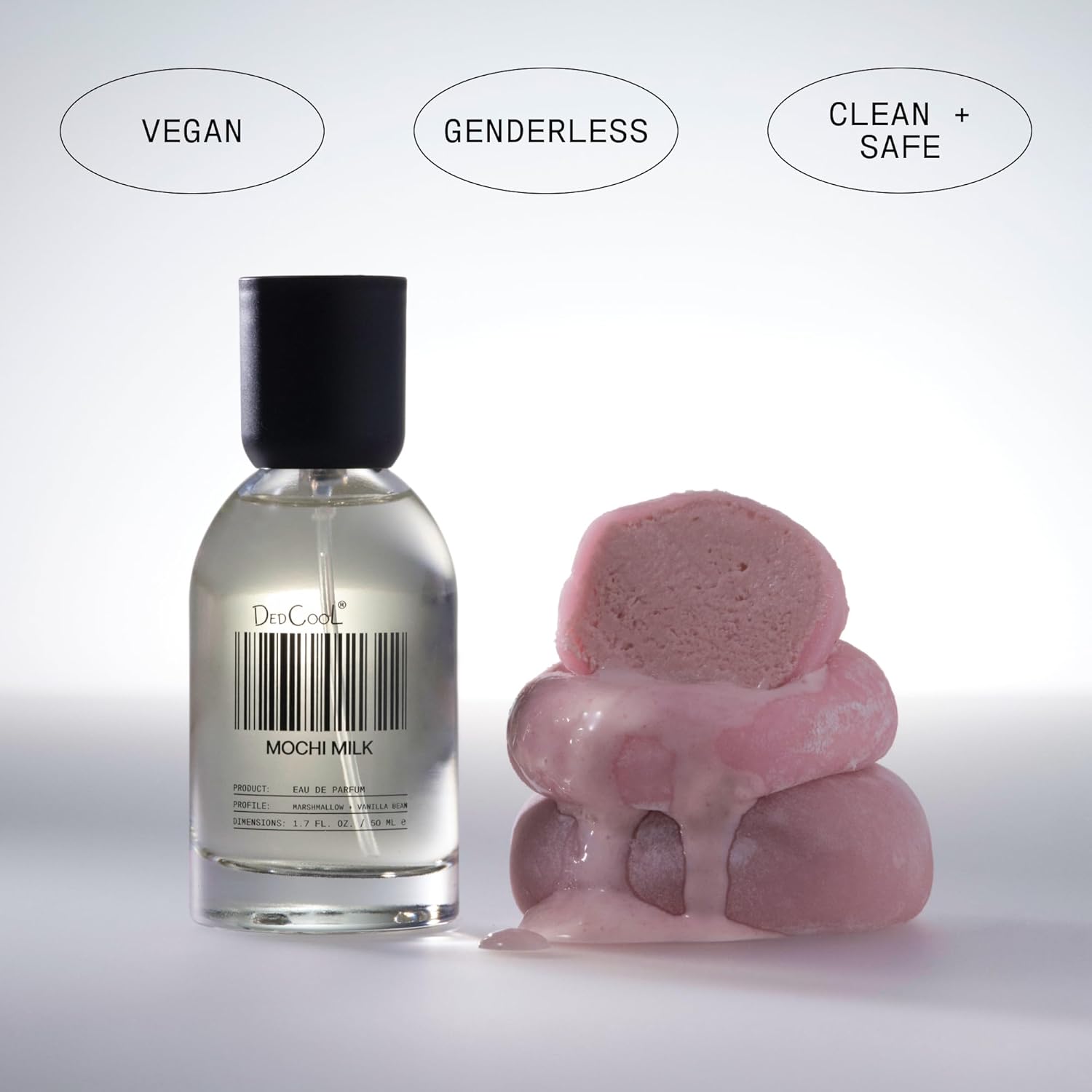 DedCool Eau de Parfum | Mochi Milk | Peach Nectar, Marshmallow & Sweet Rice Milk | Clean Unisex Fragrance | Non-Toxic, Vegan | 1.7 fl oz - Image 5
