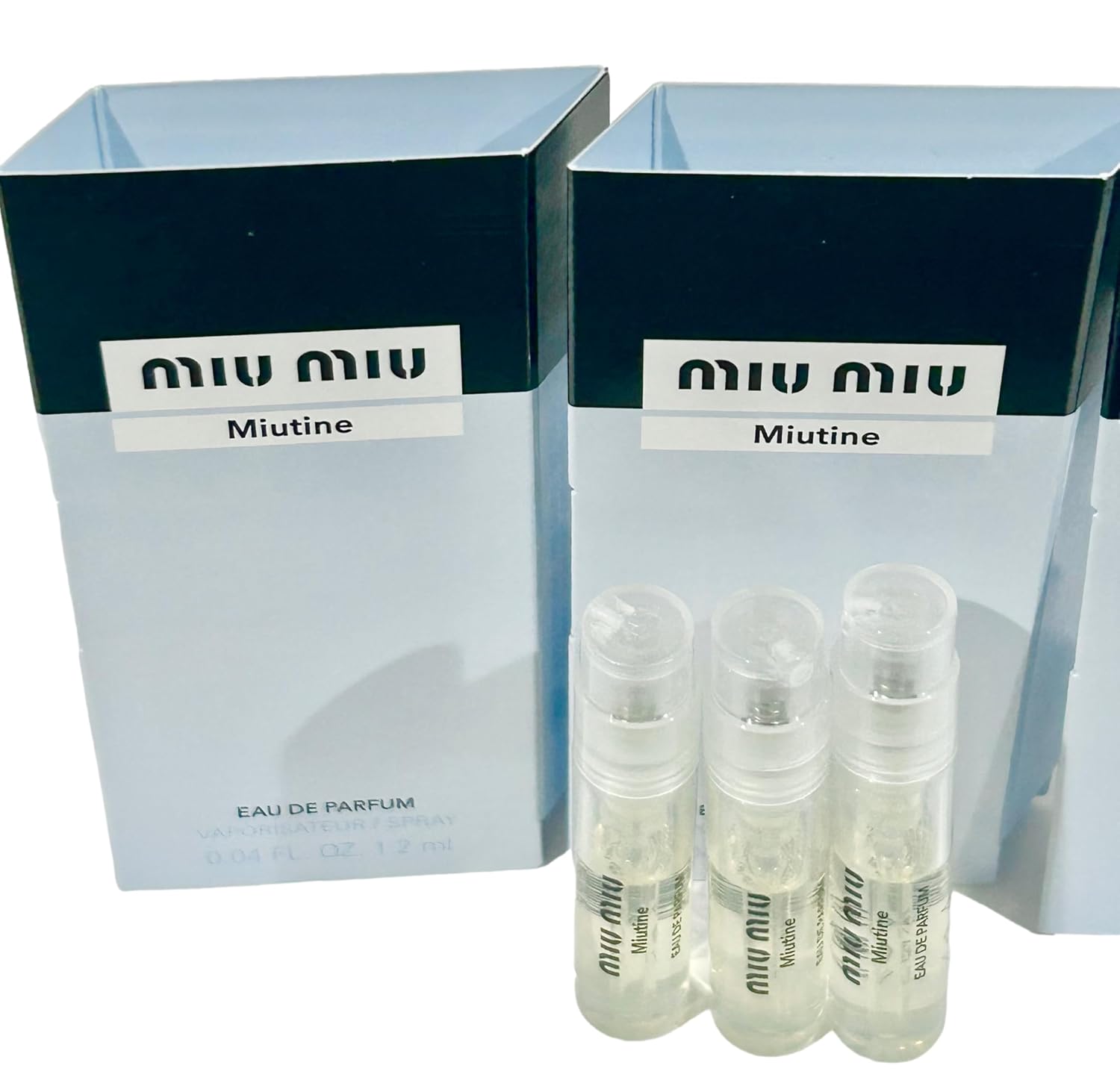 Miu Miu MIUTINE Women Sample Perfume EDP 1.2 ml / 0.04 oz (NOTE Vials are samples not filled to capacity by manufacturer beaware) - set of 3-9162 - Image 2