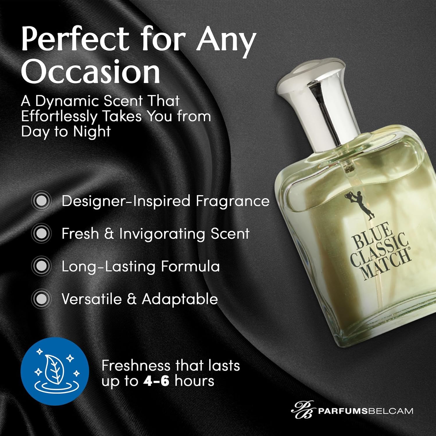 PB ParfumsBelcam CM Deep Blue Eau de Toilette Spray for Men – Fresh Aquatic Citrus Cologne with Bergamot, Marine Notes & Musk – Clean Masculine Scent, Affordable Everyday Cologne, 2.5 Fl Oz - Image 3