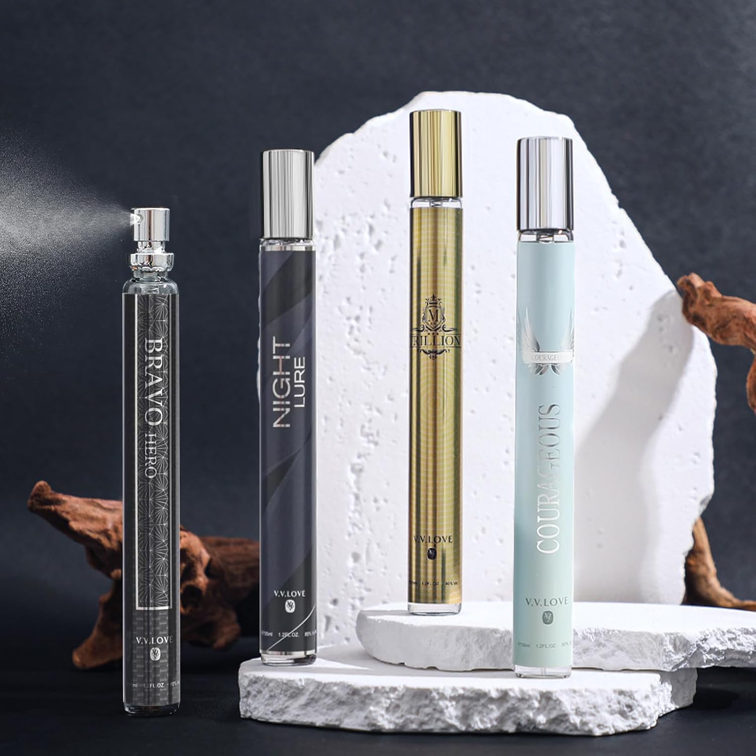 MZANK Cologne for Men, 4 Pack Perfume for Him, Cologne Sampler, Travel Size Perfume, Gifts for Him, Eau de Toilette, Body Spray Long Lasting Gift for Birthday Anniversary Valentines Christmas - Image 6