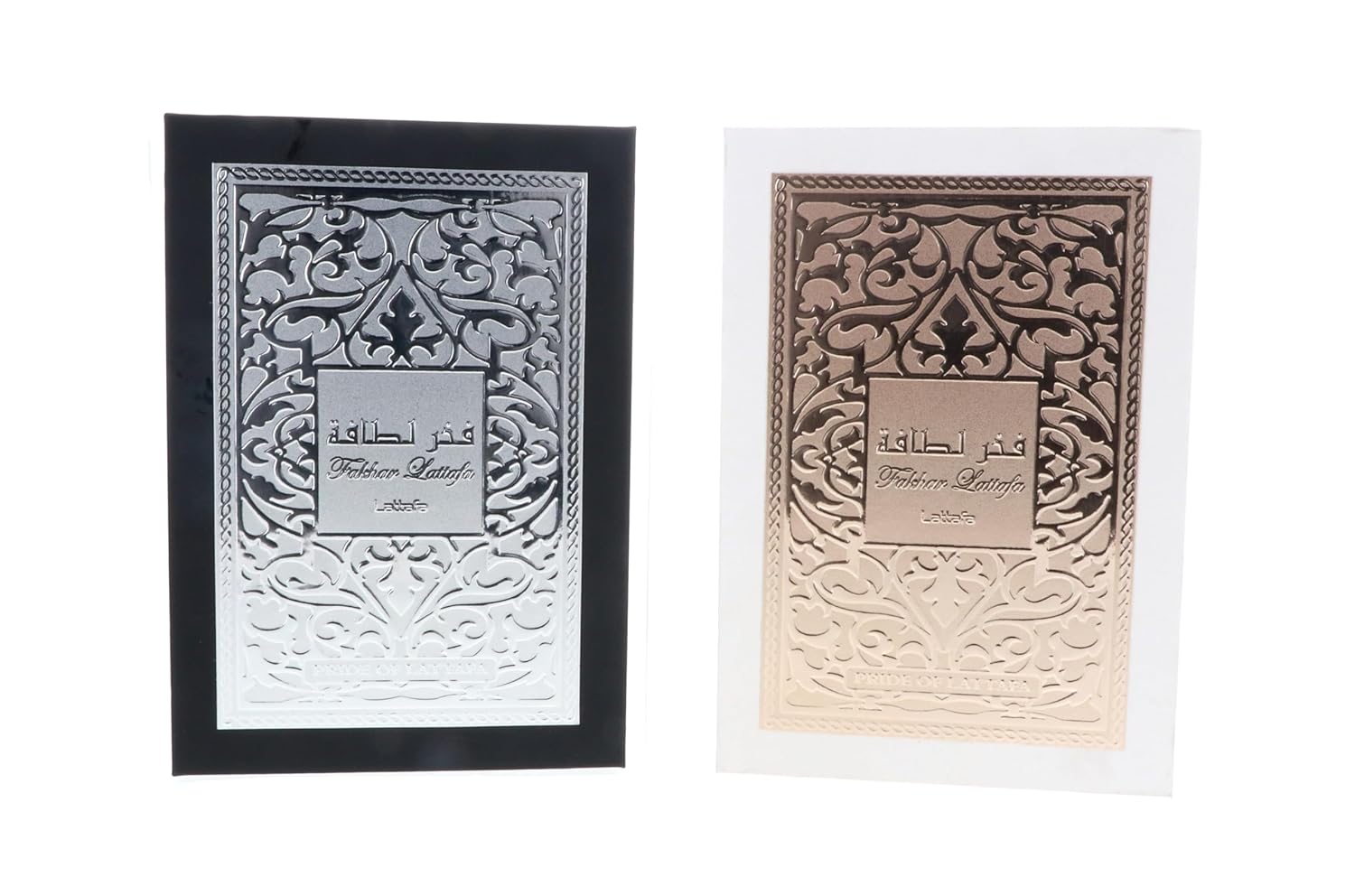 Lattafa Fakhar 2-Piece Set for Unisex (3.4 Oz Fakhar Eau De Parfum Spray for Men + 3.4 Oz Eau De Parfum Spray for Women)