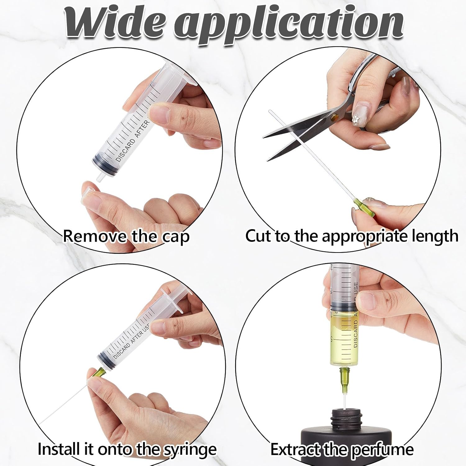 Teenyyou 12 Pack 50 ml Glass Perfume Bottles and Refill Tools Set, Travel Perfume Atomizer Spray Bottles, Portable Empty Refillable Atomizer Decanters with Dispenser Transfer Kit (Black) - Image 5