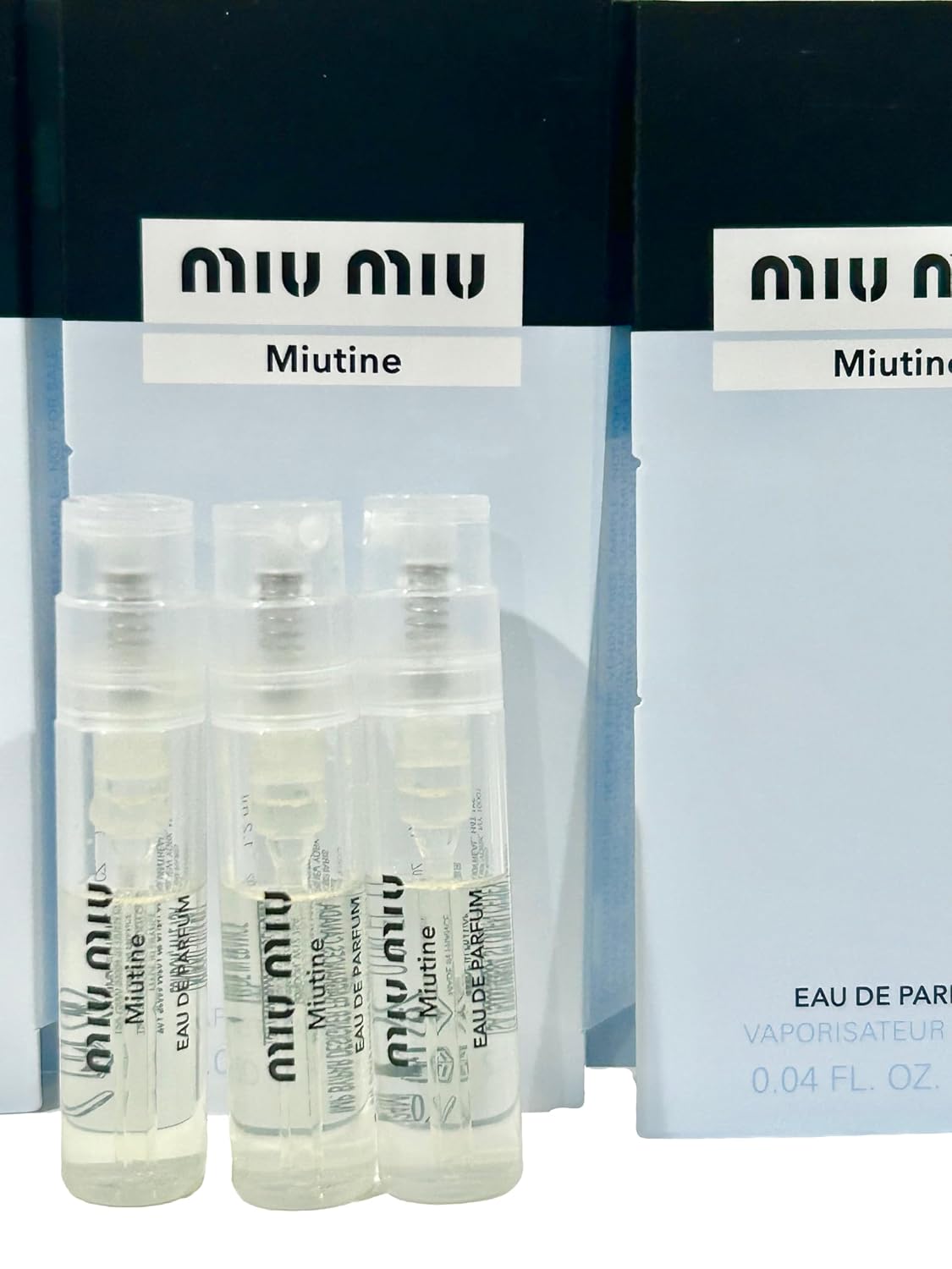 Miu Miu MIUTINE Women Sample Perfume EDP 1.2 ml / 0.04 oz (NOTE Vials are samples not filled to capacity by manufacturer beaware) - set of 3-9162 - Image 3