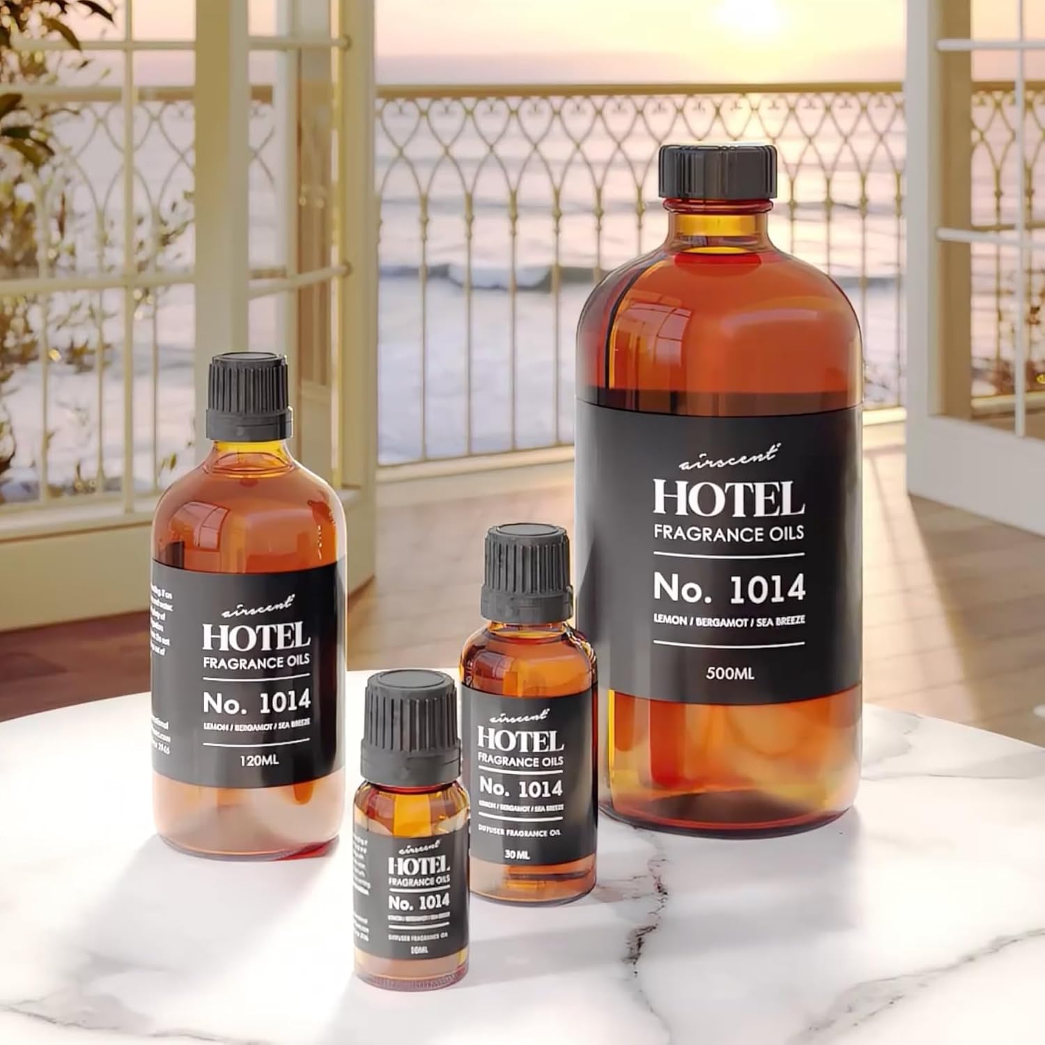 AirScent Hotel Diffuser Oil No. 1014 - Iconic 5-Star Hotel Blend - 10 mL | Lemon Bergamot Sea Breeze - Coastal Hotel Scent - Fragrance Oil for Ultrasonic and Waterless Diffusers and Crafting - Image 8