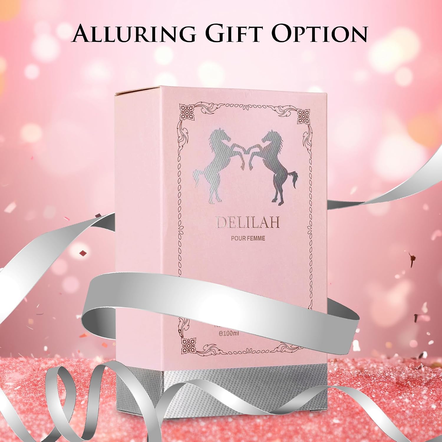 Delilah for Women - Floral Fruity Fragrance - Top Notes of Rose, Peony, Lychee, Bergamot & Nutmeg - Base Scents of Cashmeran, Cedar & Incense - Free of Paraben - Elegant 100ml Bottle, Women Parfume - Image 7