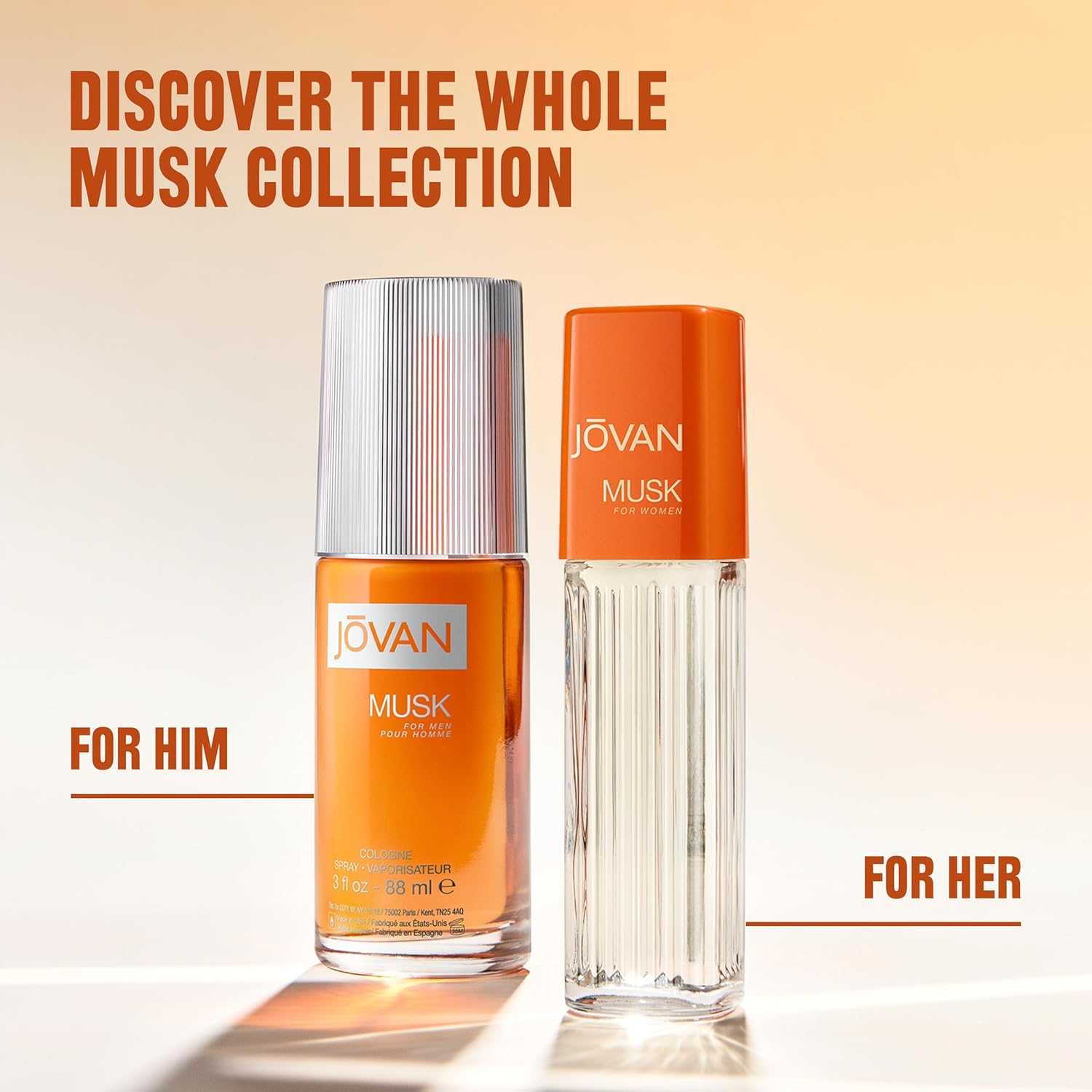 Jovan Musk for Women Eau de Cologne Spray 2 fl oz (Pack of 1), Sexy Perfume for Women, Notes of Jasmine, Amber, and Neroli, Women's Fragrance, Long Lasting, Everyday Fragrance, Travel Size - Image 5