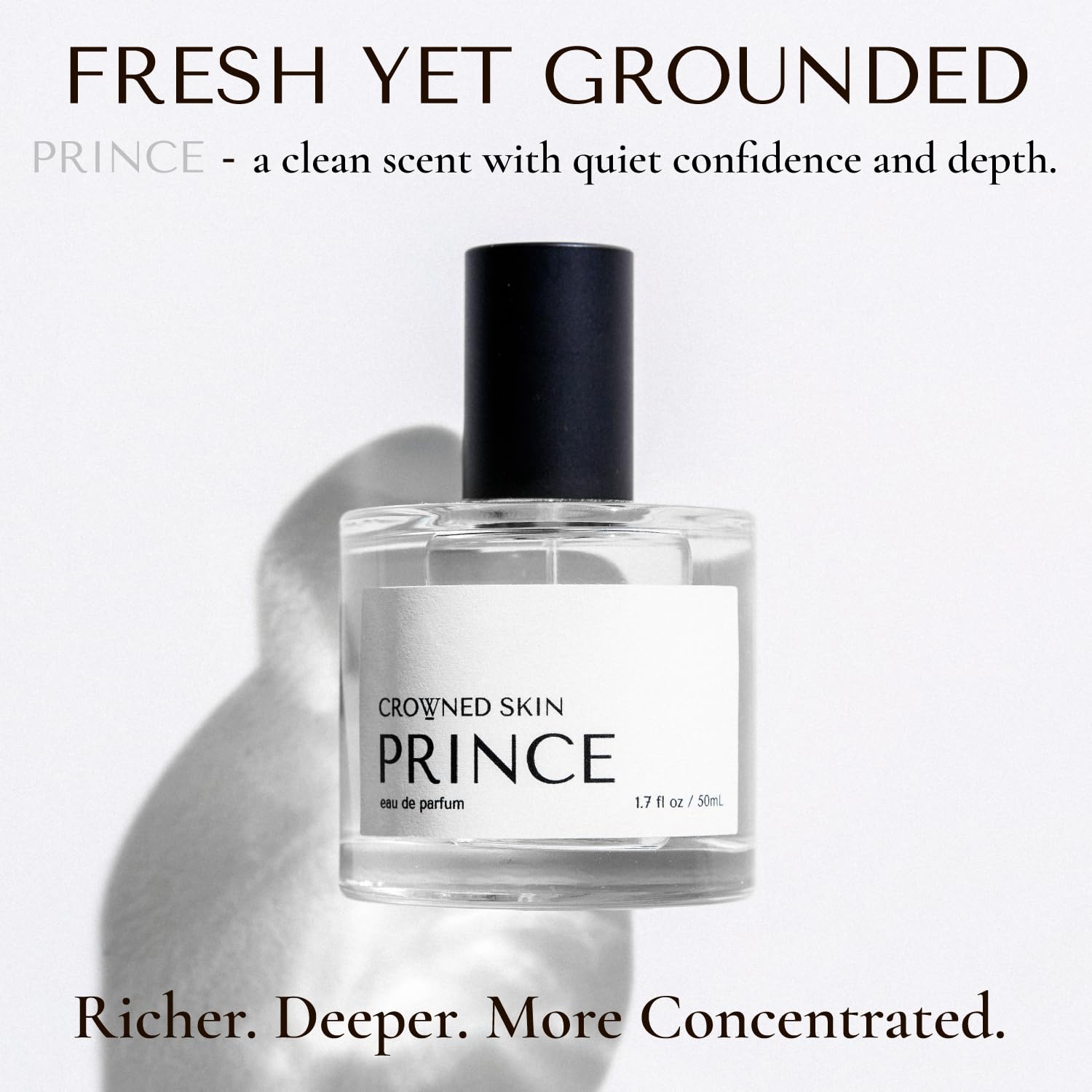 Crowned Skin Prince Eau de Parfum for Men | Oceanic & Woody | Scented with White Musk & Bergamot | Luxury Cologne | All-Day Fragrance | 50mL - Image 5