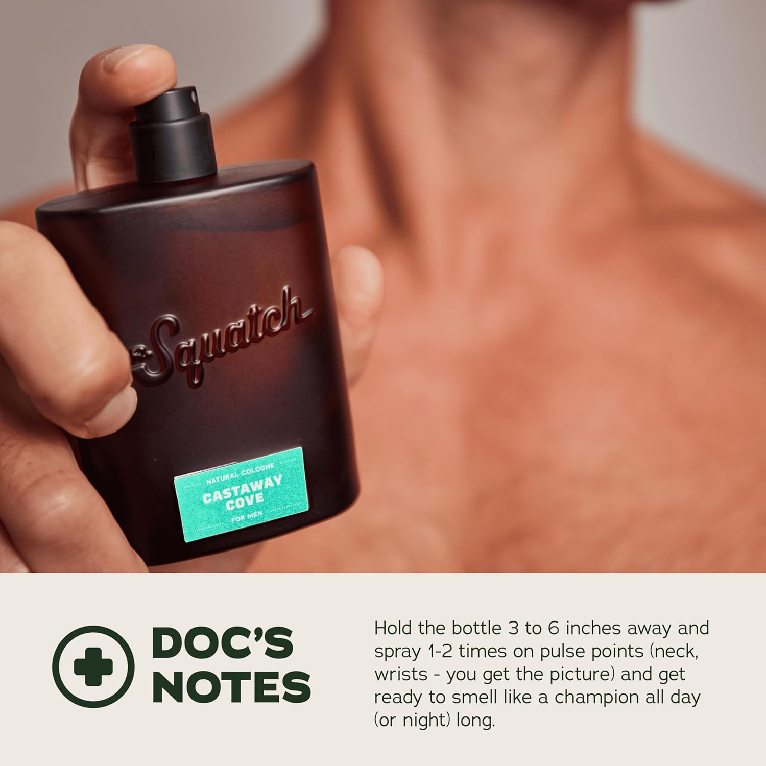 Dr. Squatch Natural Cologne for Men - Bergamot, Lavender, and Vanilla Fragrance Inspired by Coconut Castaway - Sustainably-Sourced Ingredients - Castaway Cove Cologne (1.7 fl oz) - Image 5