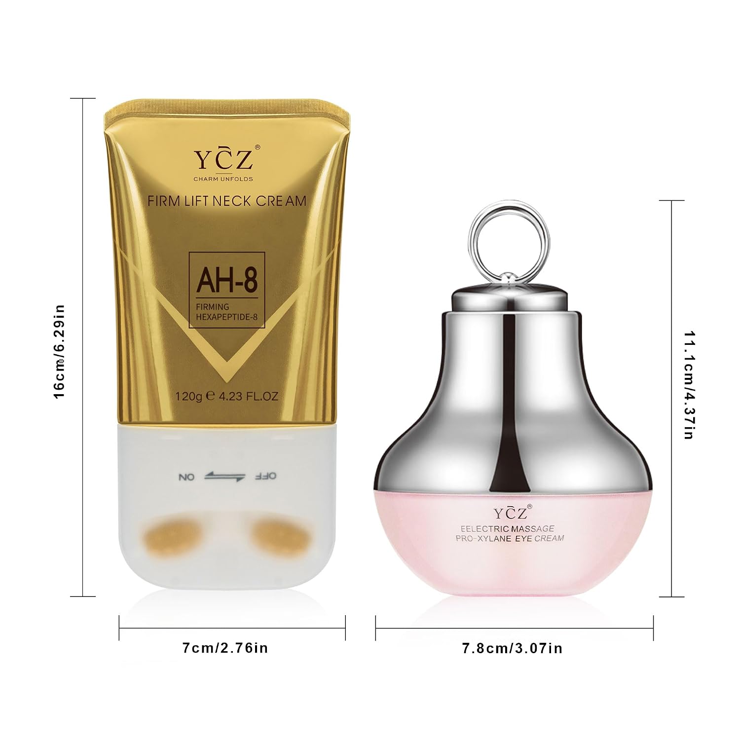 Ycz Neck-Eye Care Set - 5.99 Fl Oz Anti-Aging & Firming Treatment for Eye & Neck, Deep Moisturizing Formula with Revitalizing Ingredients | Suitable for All Skin Types A Gift Made for Family - Image 8