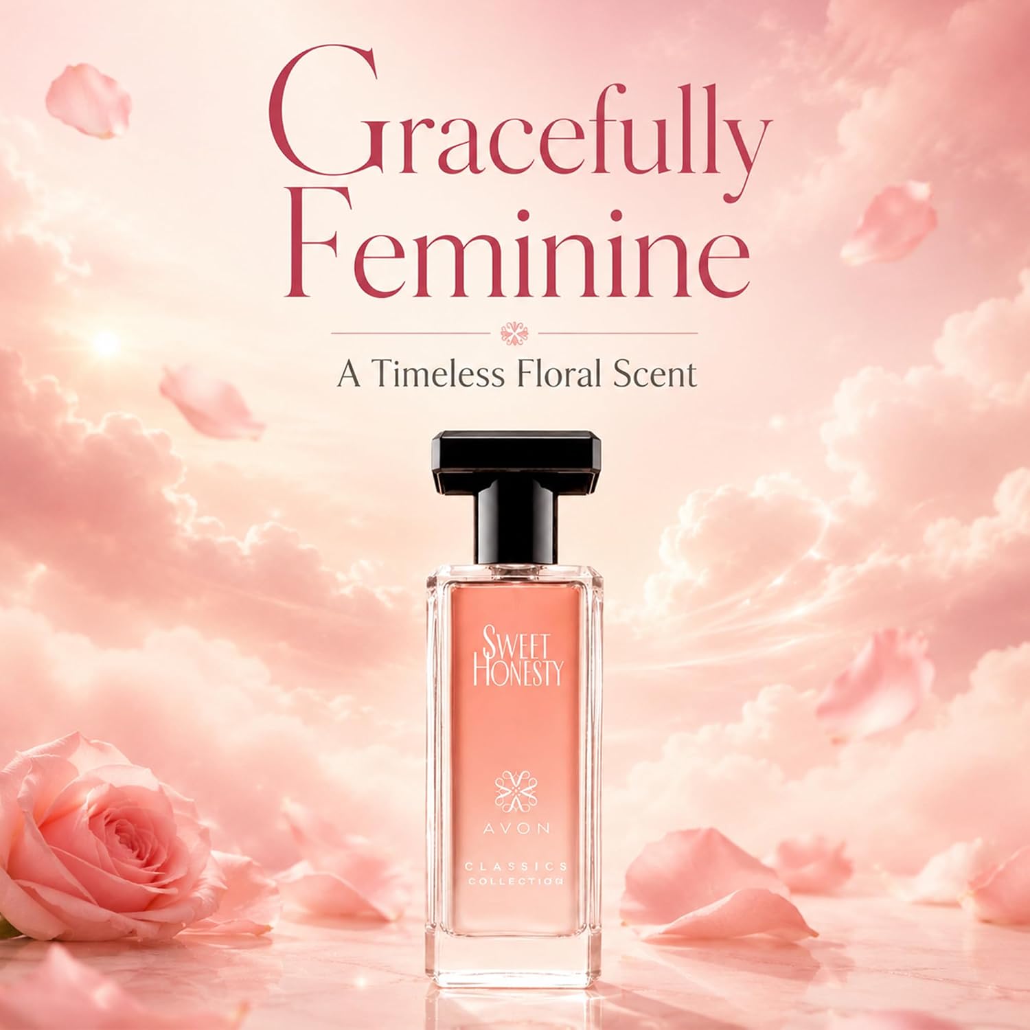 AVON Sweet Honesty Cologne for Women — Fresh Cedarwood Long Lasting Perfumes for Women — Clean Floral Women’s Fragrances with Rose and Lily, 1.7 fl oz — Designer Womens Perfume Gift - Image 4