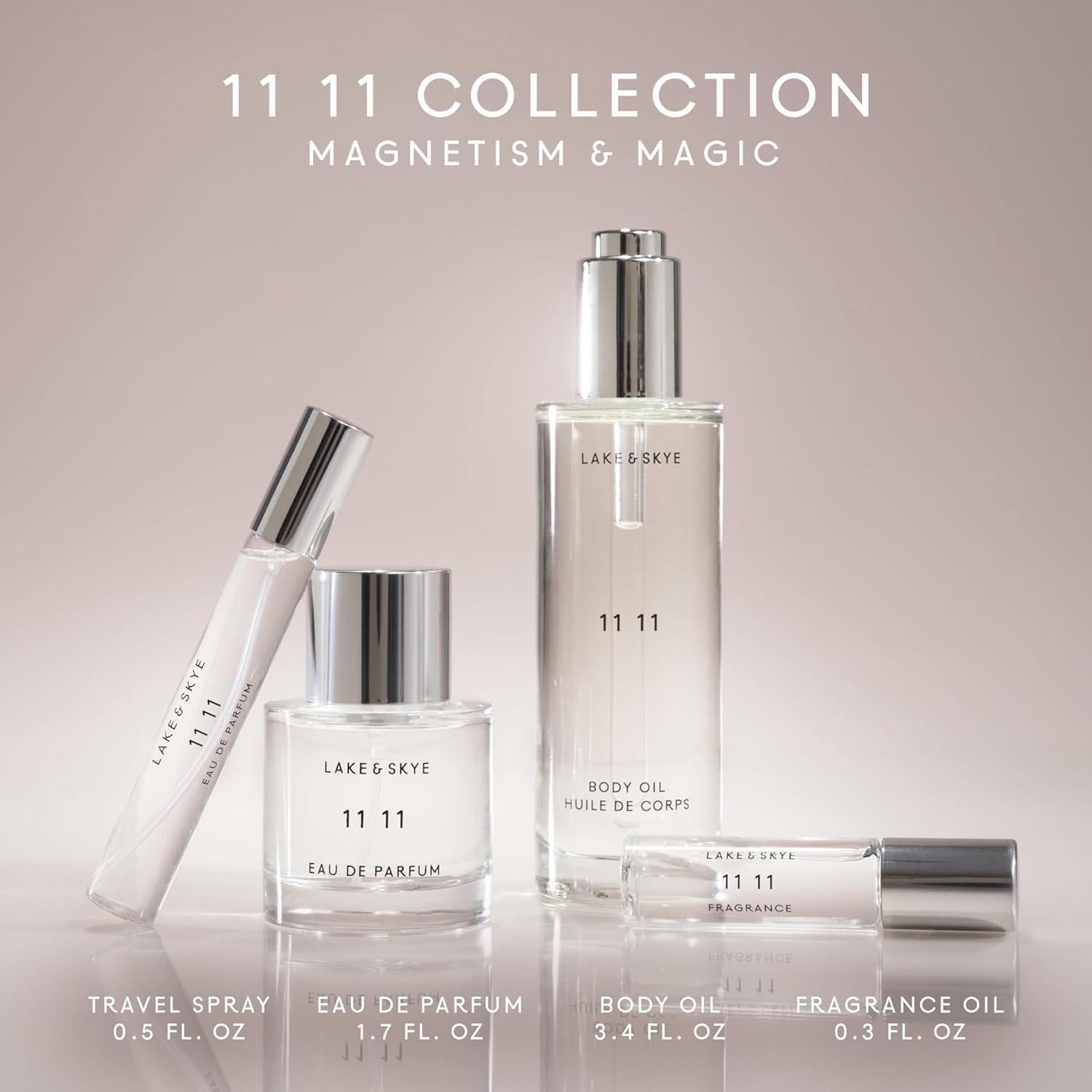 Lake & Skye 11 11 Body Oil - Hydrating Body Oil with Vitamin E & Almond Oil - Clean Skin Musk, Sheer & Uplifting Scent - 3.4 fl oz (100 ml) - Image 5