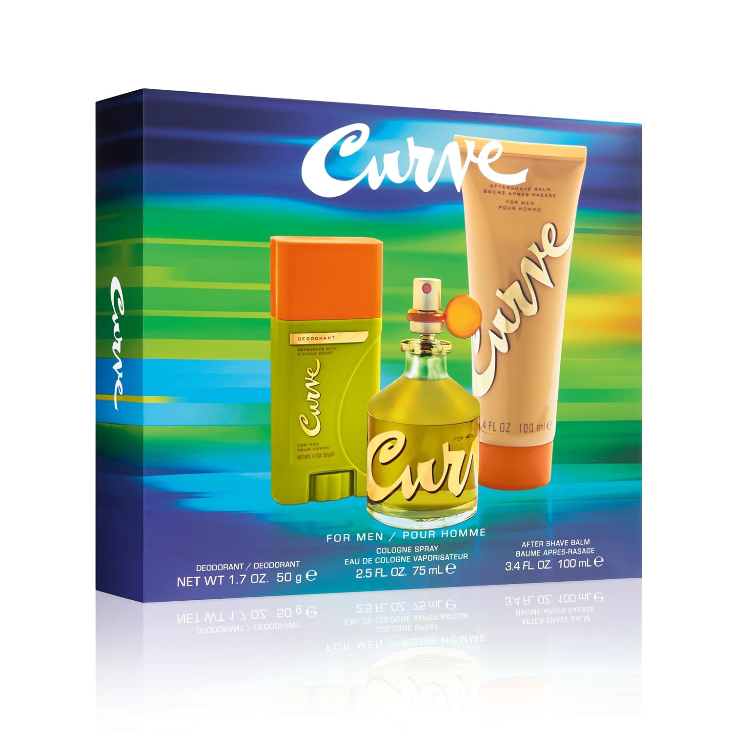 Curve for Men 3 Piece Fragrance Gift Set, Deodorant, Aftershave Balm & Cologne, Spicy Woody Magnetic Scent for Day or Night, 2.5 fl oz - Image 7