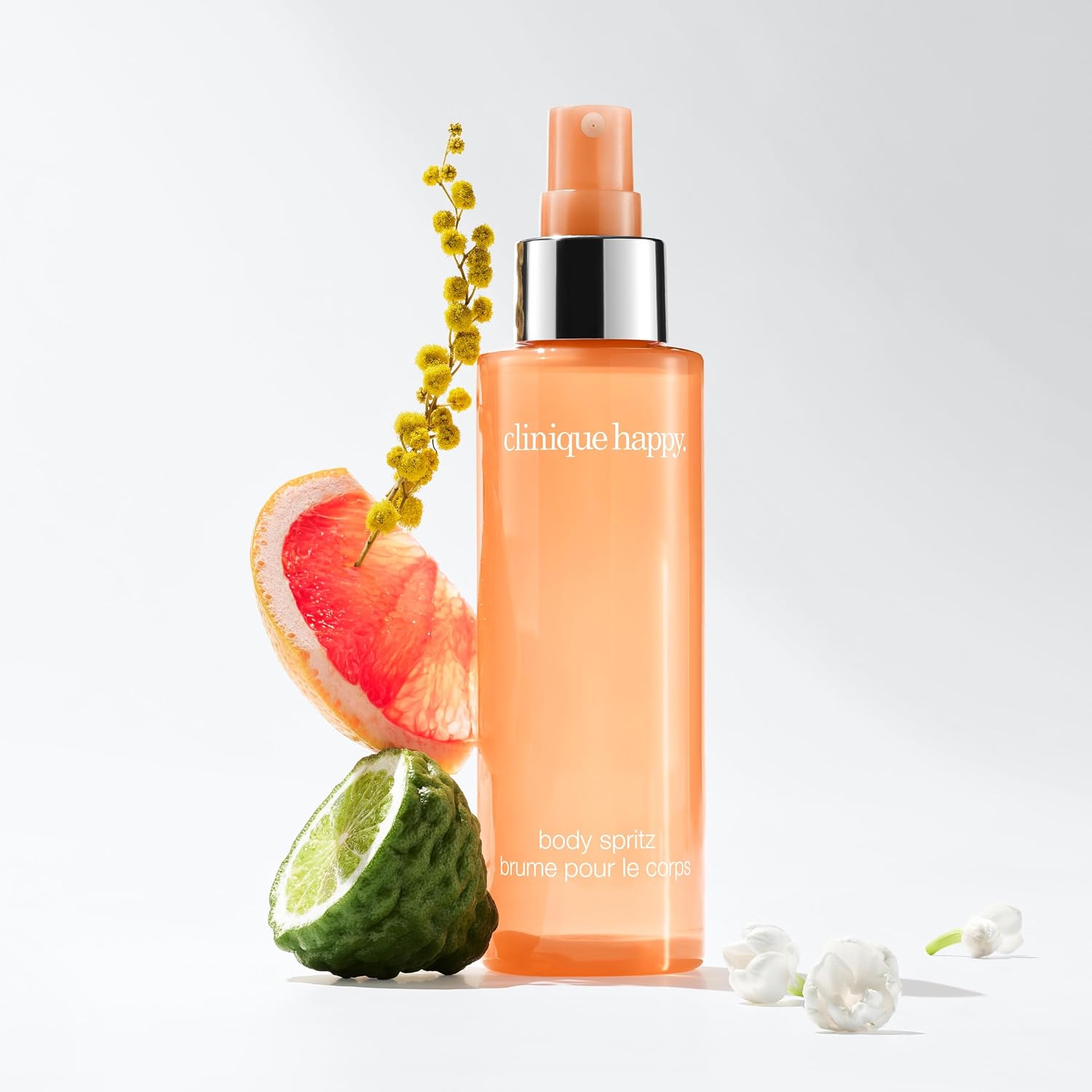 Clinique Happy Body Spritz | Notes of Grapefruit, Bergamot, Hawaiian Wedding Flower + Spring Mimosa | Women's Fragrance, 4.2 Fl Oz - Image 3