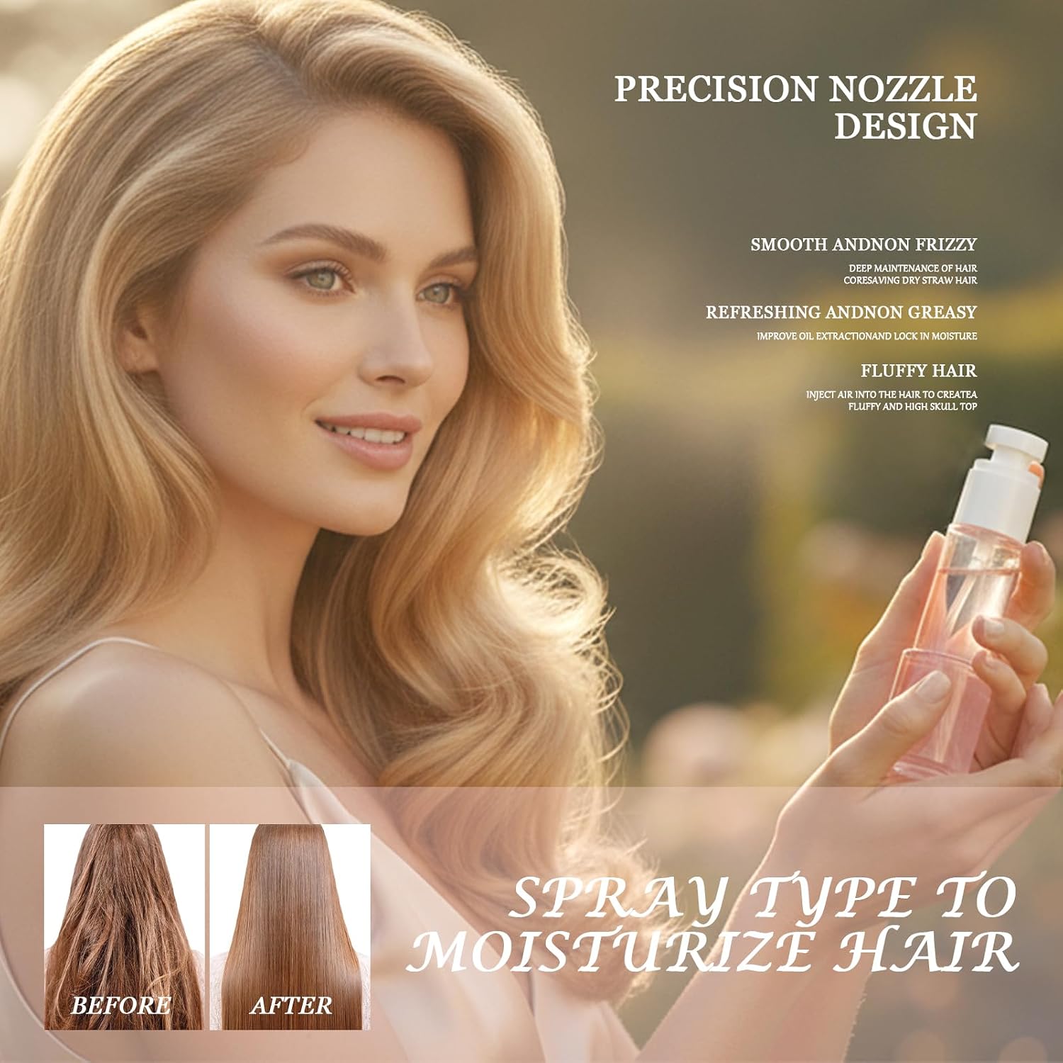 Fresh Woody Unisex Hair Perfume – Oil-Based Hydrating Spray for Smooth & Frizz-Free Hair, Vetiver, Cedar, Grapefruit & Pepper Notes, Light Scent Lasts 1–2 Hours, 2.4 Fl Oz, A Gift for Christmas - Image 4