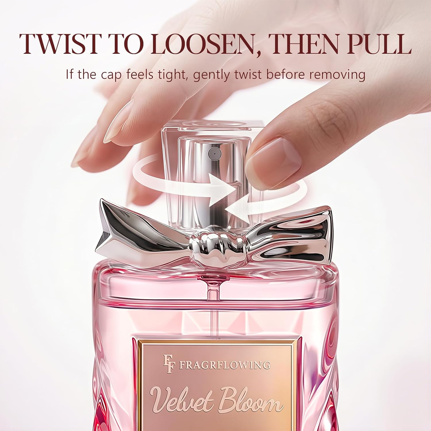 Perfume for Women, Alcohol-Free Long Lasting Floral Fragrance, Light & Soft Scent with Rose, Jasmine & Peony, Peach, Patchouli & Musk Base, 100ml / 3.4 fl oz, Gift for Women & Moms (Velvet Bloom) - Image 11