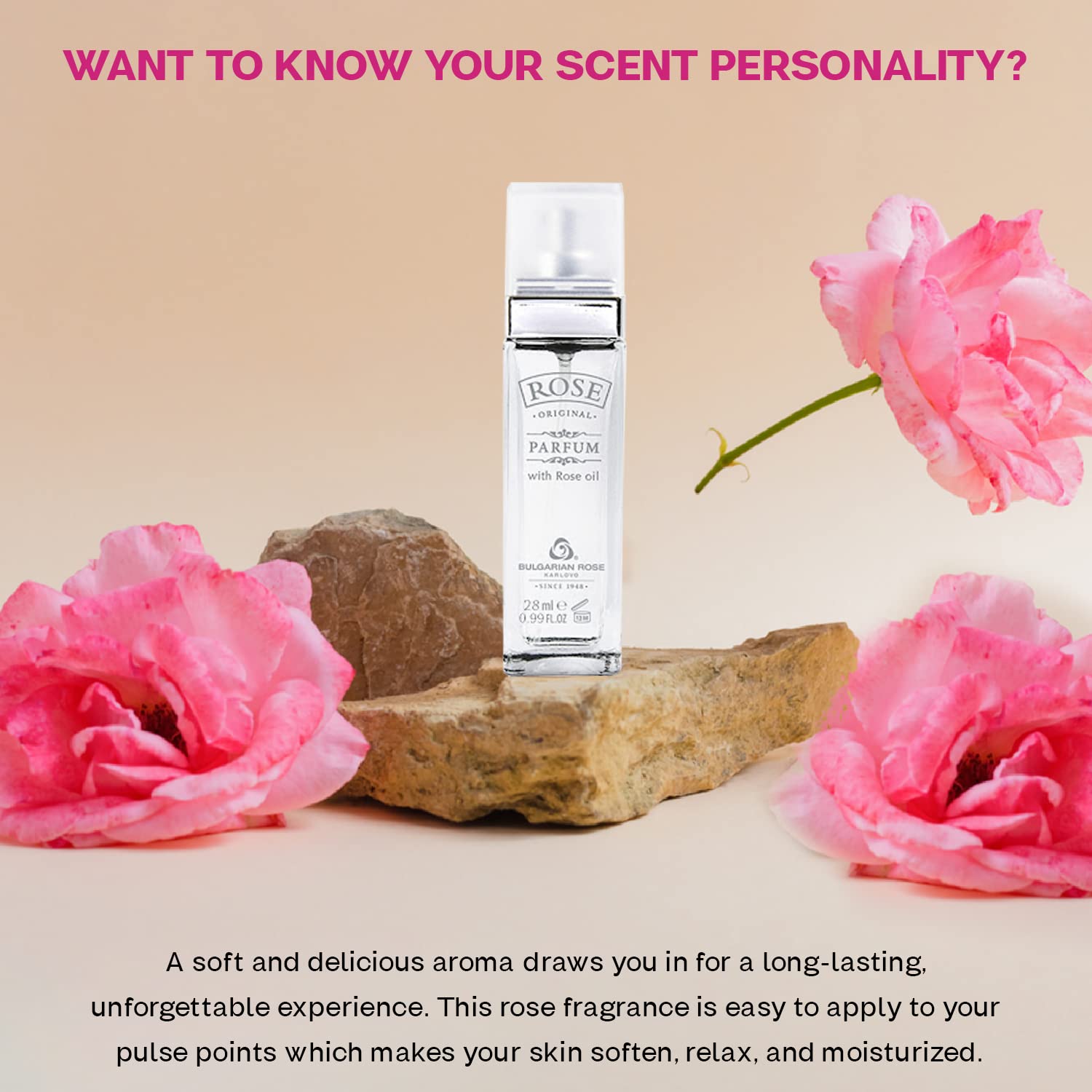 Original Bulgarian Rose Perfume - Natural Original Parfum - Aromatic Rose Fragrance - Long Lasting Freshness - Paraben Free - Unisex Perfume - Perfect for Everyone - 28ml - Image 6