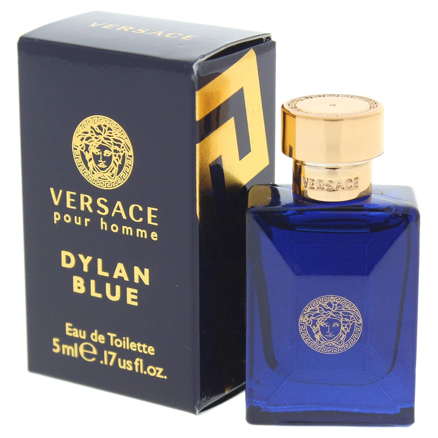 Versace Dylan Blue Mini Eau de Toilette Splash for Men, 0.17 Ounce - Image 3