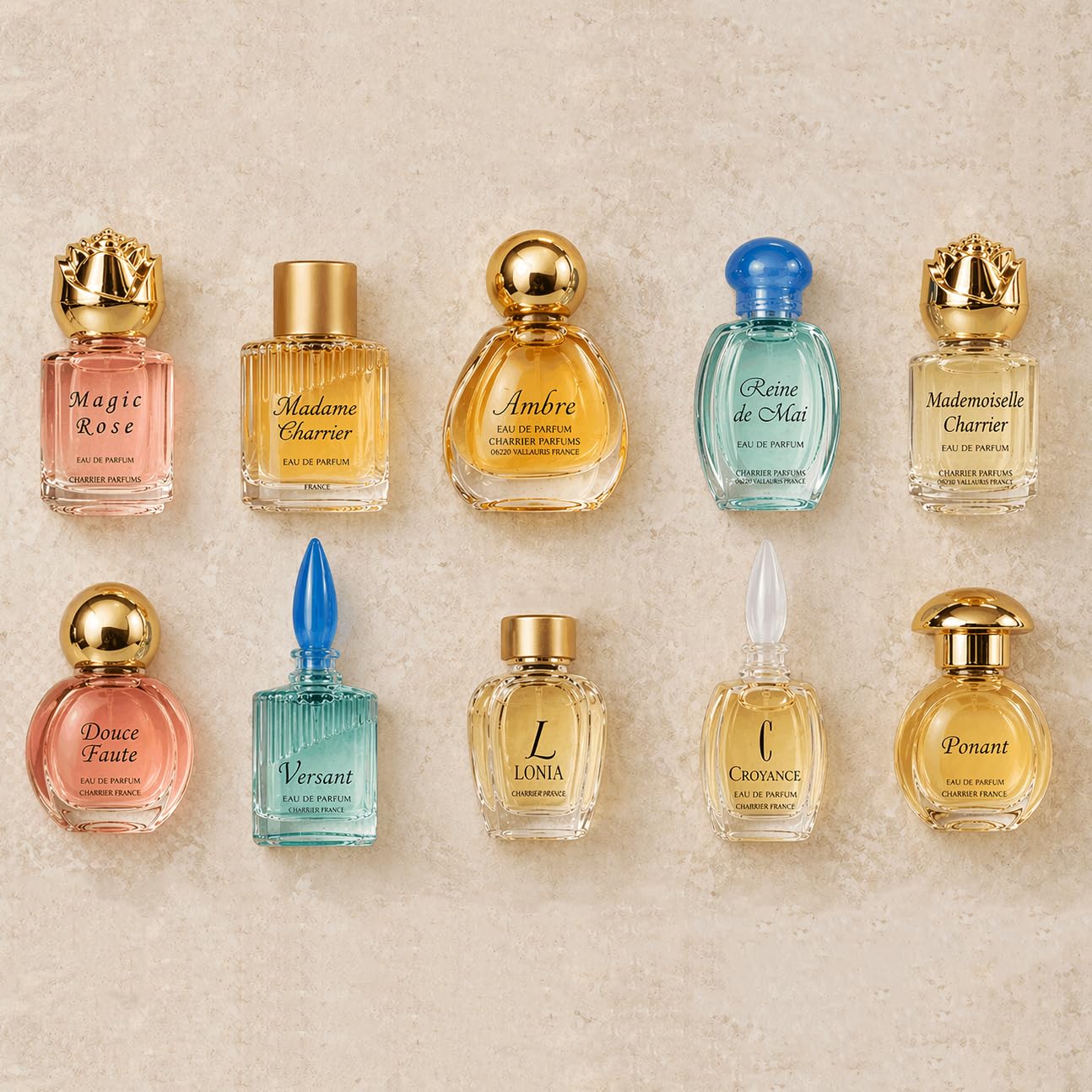 Charrier Parfums 10 Eaux de Parfum Luxurious Gift Box - Made in Provence, France - 57.8 ml - Image 2
