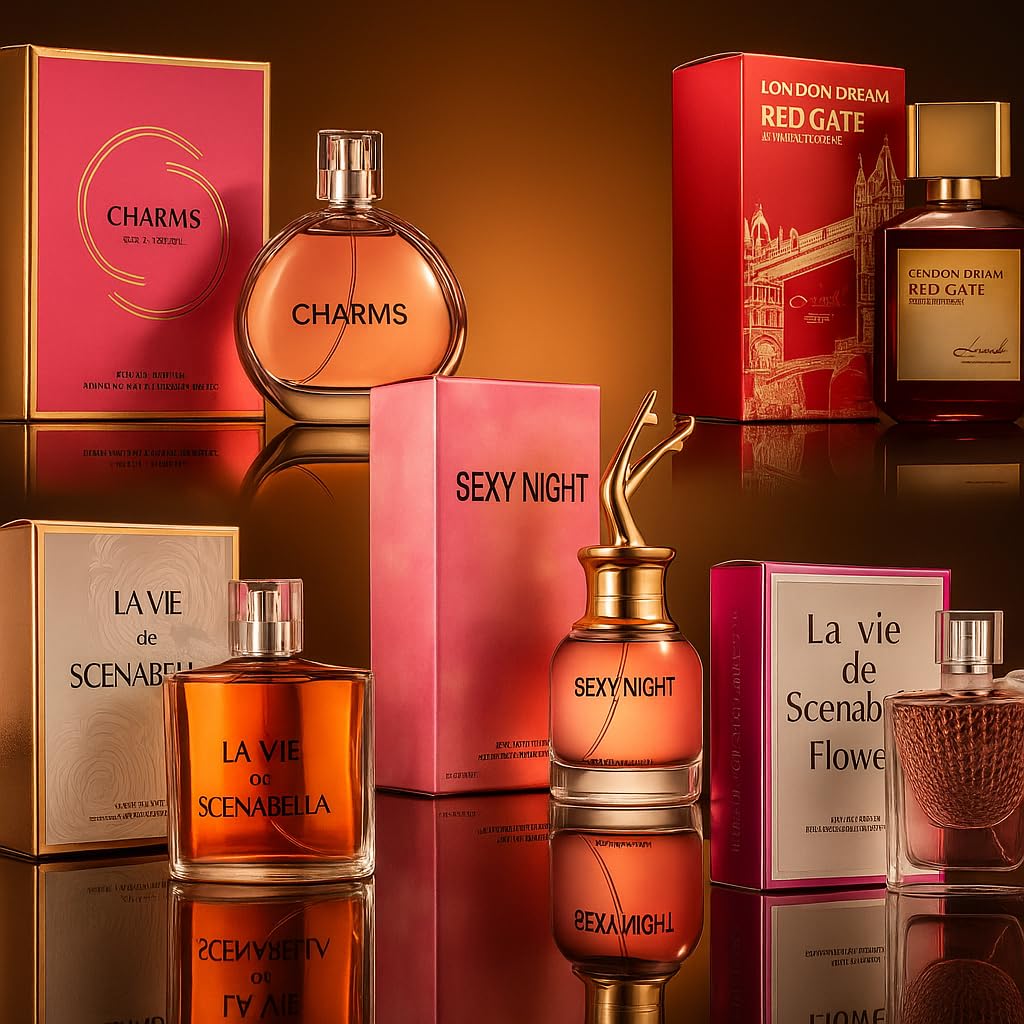 Signature Scent Mini Perfume Gift Set for Women, 5-Piece Fragrance Sampler Collection, Travel Size Floral and Fruity Notes (Each 30ml Set including London Dream, Charms, Sexy Nights...) - Image 6