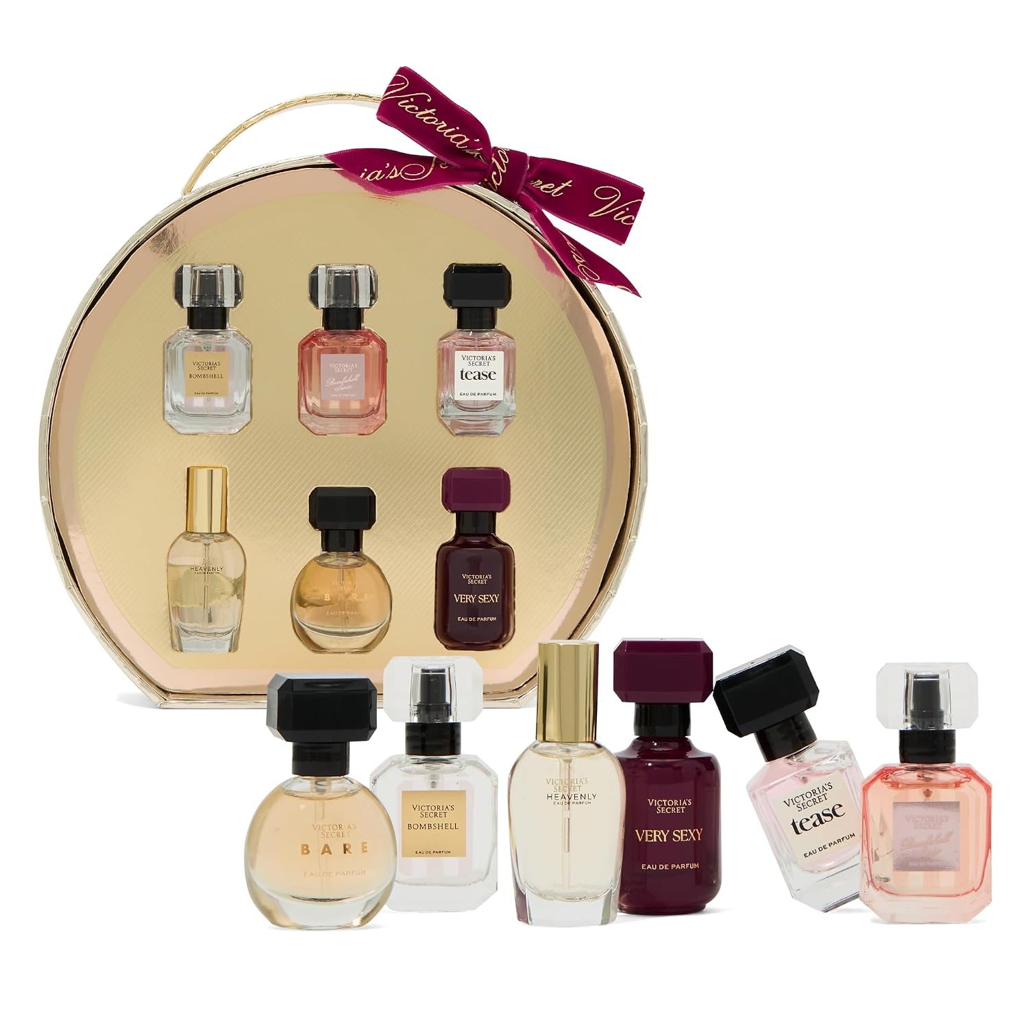 Victoria's Secret Mini Eau de Parfum Discovery Gift Set: Bombshell, Bombshell Soiree, Tease, Bare, Very Sexy, & Heavenly - Image 3
