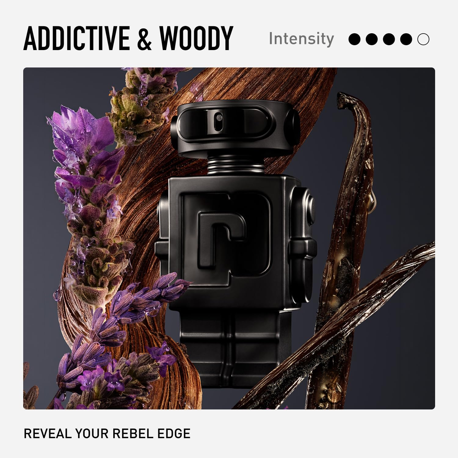 Rabanne Phantom Parfum for Men - Aromatic Woody Amber Perfume with Lavender, Vanilla & Vetiver - Long Lasting & Addictive Refillable Fragrance Spray from Paris - Image 3
