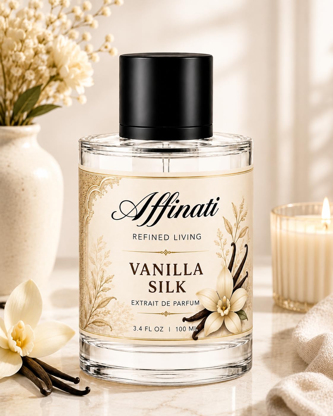 Affinati Vanilla Silk Perfume for Women – 3.4 oz (100 ml) Extrait de Parfum Spray – Long Lasting Women's Fragrance – Luxury Perfume for Everyday Wear, Date Night & Special Occasions - Image 4