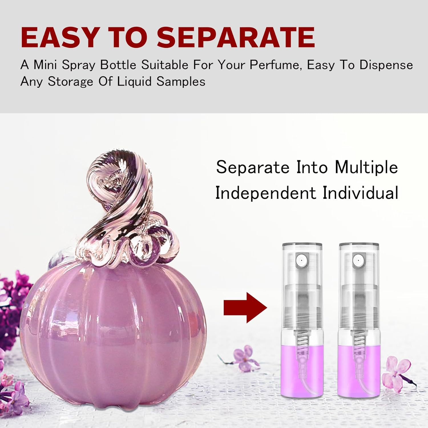 Mini Spray Bottle 2ml, Refillable Glass Spray Bottle, Glass Bottle Atomizer, Perfume Mouthwash Atomizer for Cleaning Refillable Container for Travel, Essential Oils, Perfume 60 Pcs, 2ml - Image 4