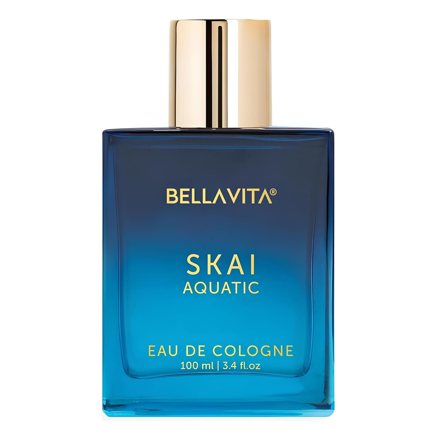 Bellavita Luxury SKAI Eau de Cologne | 100 ml (3.4 fl.oz.) | Perfume for Men and Women | Citrus, Bergamot, Clary Sage, and Patchouli Notes | Long Lasting Unisex Fragrance