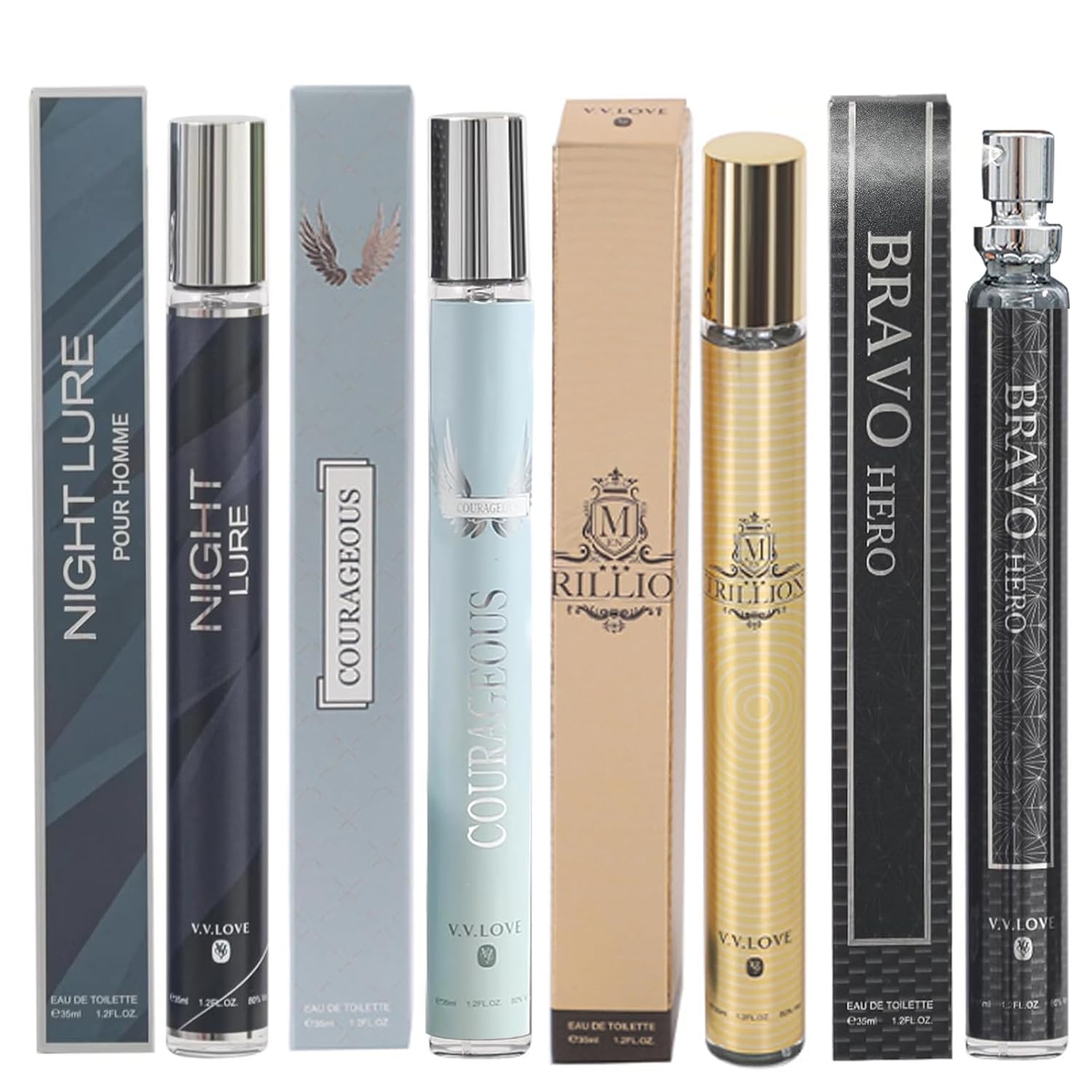 MZANK Cologne for Men, 4 Pack Perfume for Him, Cologne Sampler, Travel Size Perfume, Gifts for Him, Eau de Toilette, Body Spray Long Lasting Gift for Birthday Anniversary Valentines Christmas