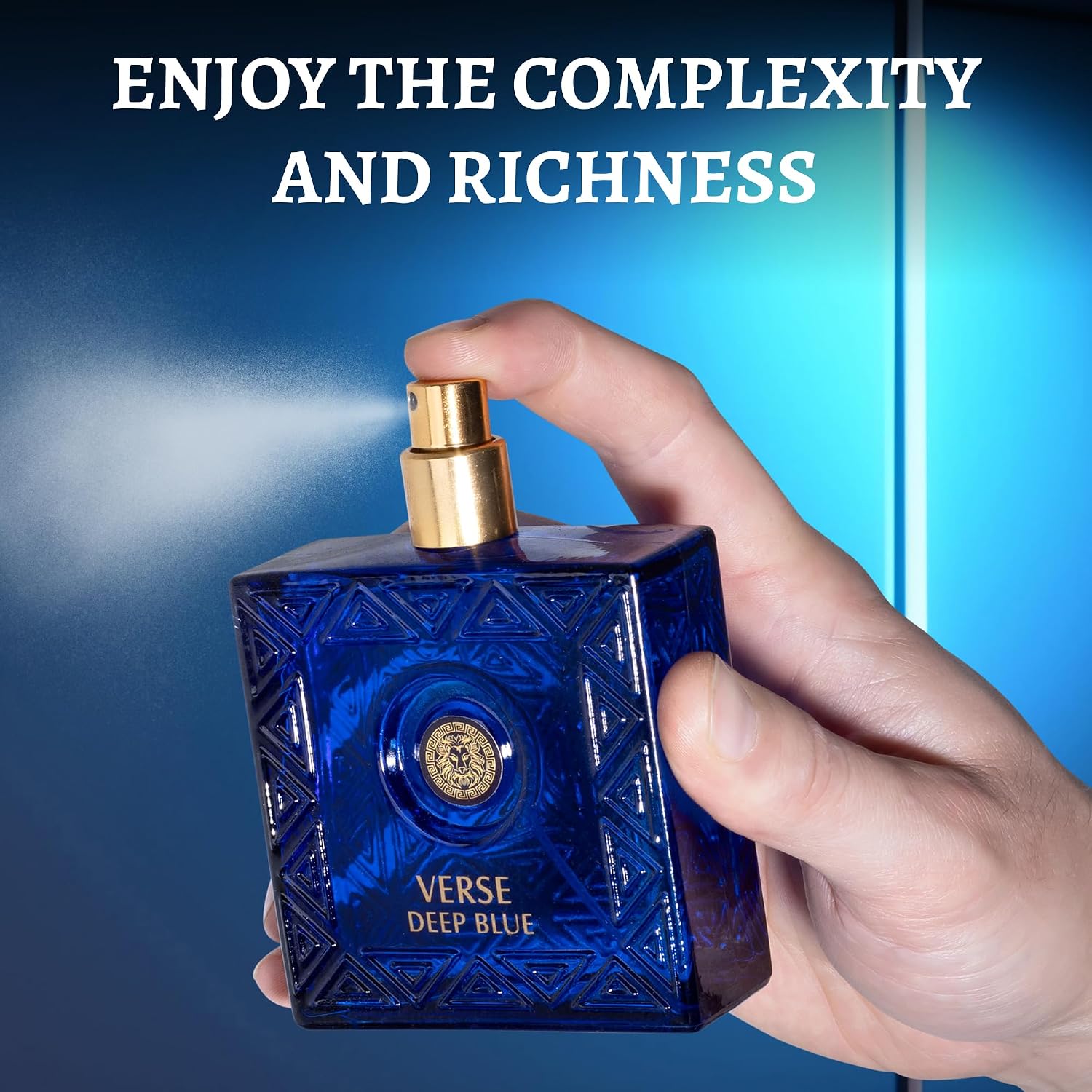 NovoGlow Verse Deep Blue, Eau de Parfum Spray Perfume, Fragrance For Men- Daywear, Casual Daily Cologne 3.4 Oz Bottle- Ideal EDP Beauty Gift for Birthday, Anniversary - Image 5