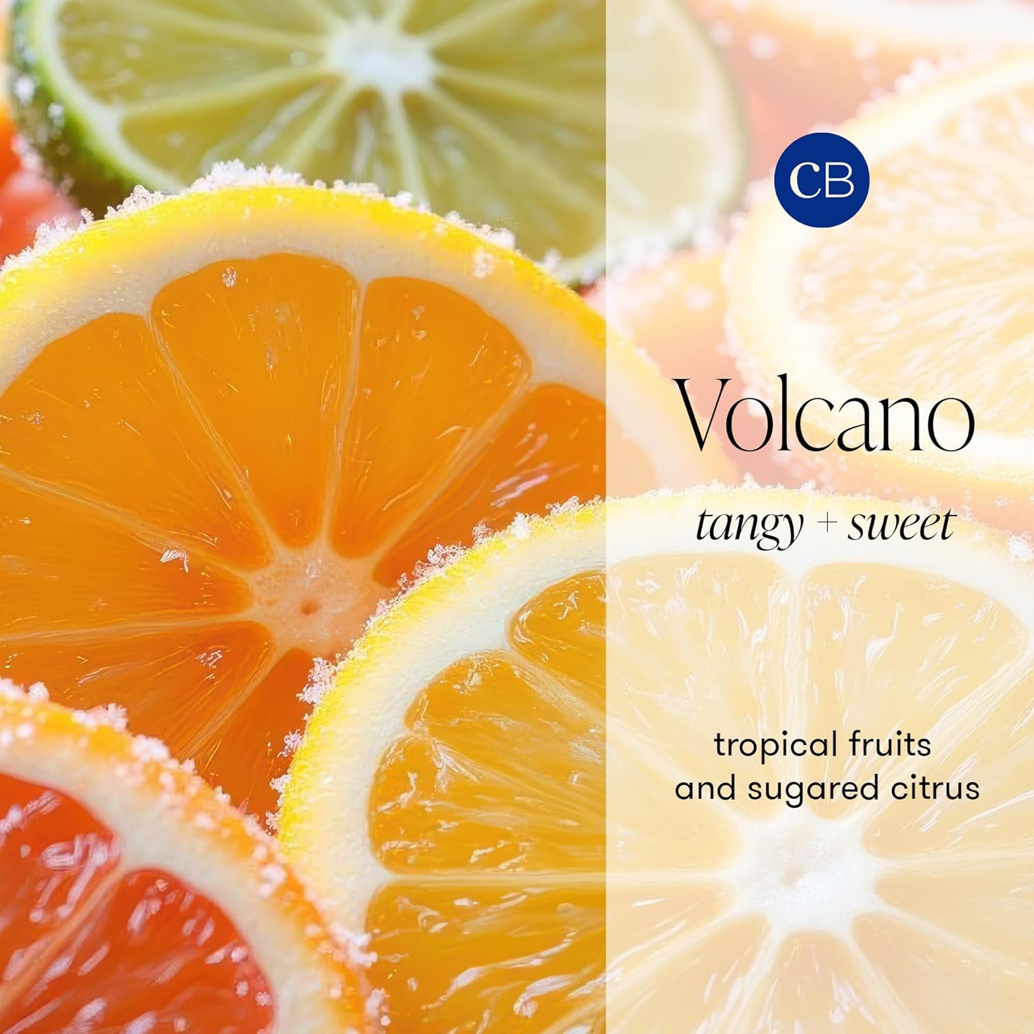 Capri Blue Volcano Scented Candles - Luxury Glass Jar Candles for Home Scented with Tropical Fruit & Sugared Citrus - Soy Wax Blend - Blue Color (19 oz) - Image 3