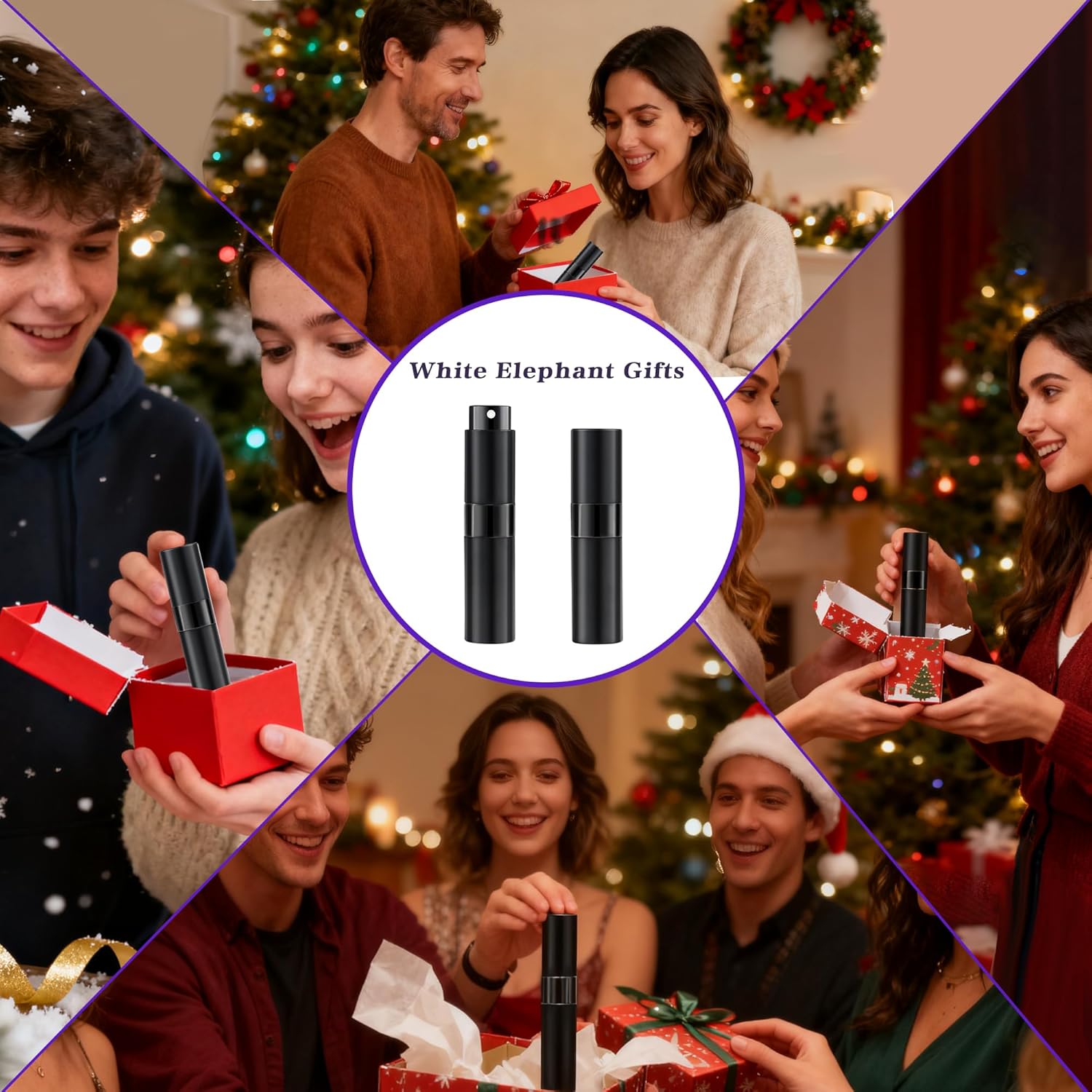 8ML Perfume Travel Refillable Portable Perfume Atomizer Bottle - Easter Basket Stuffers for Teens Adults Men Women,Valentines Day Gifts for Him Her,Travel Essentials,Christmas Gift(Balck,2Pack) - Image 5